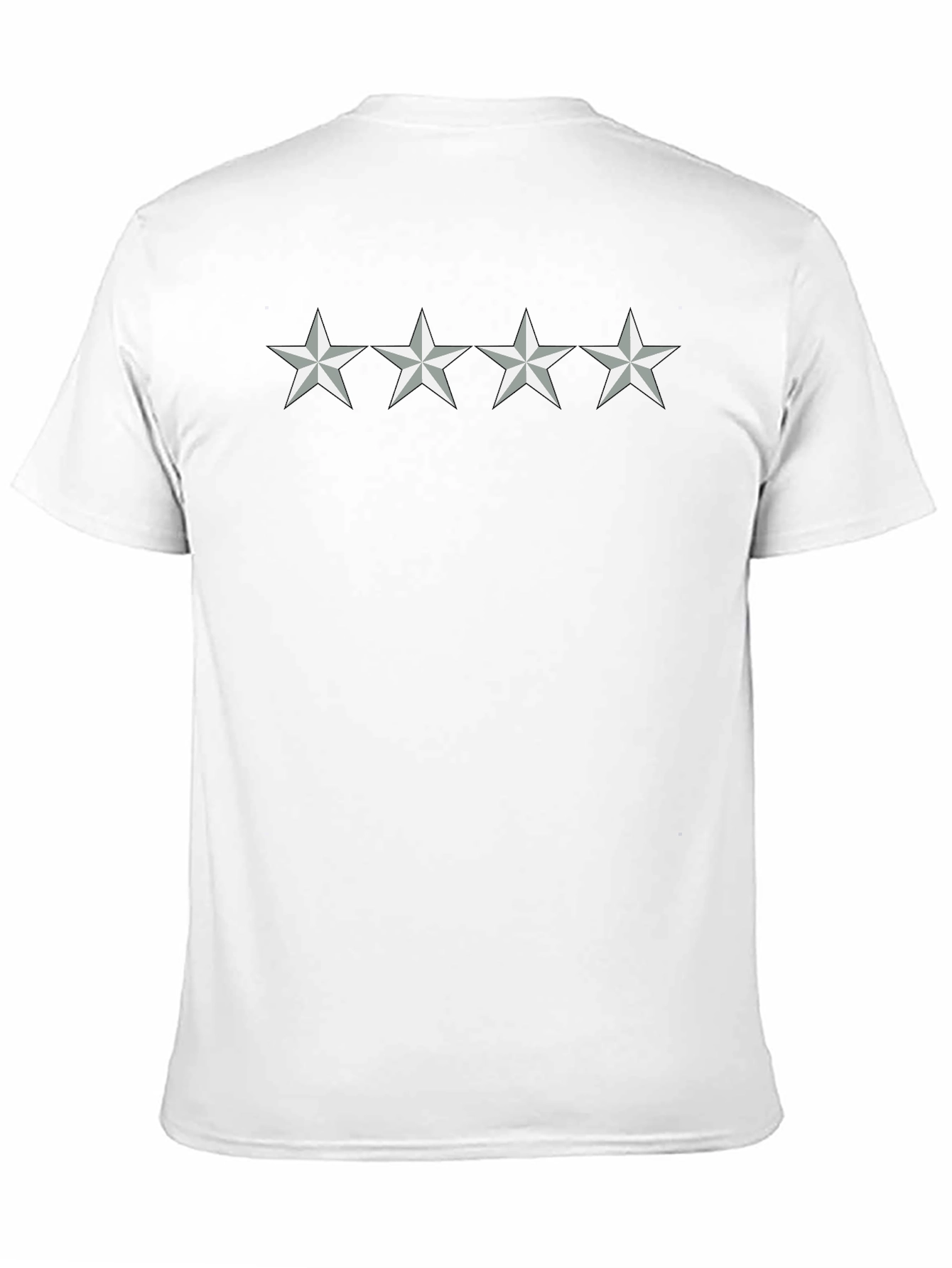 Black Four Star Graphic Black T-Shirt view 11