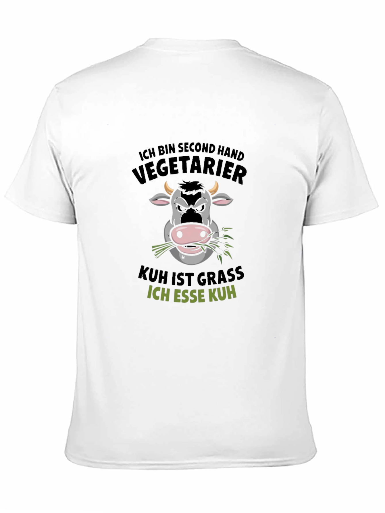 Black Second Hand Vegetarian T-Shirt view 11