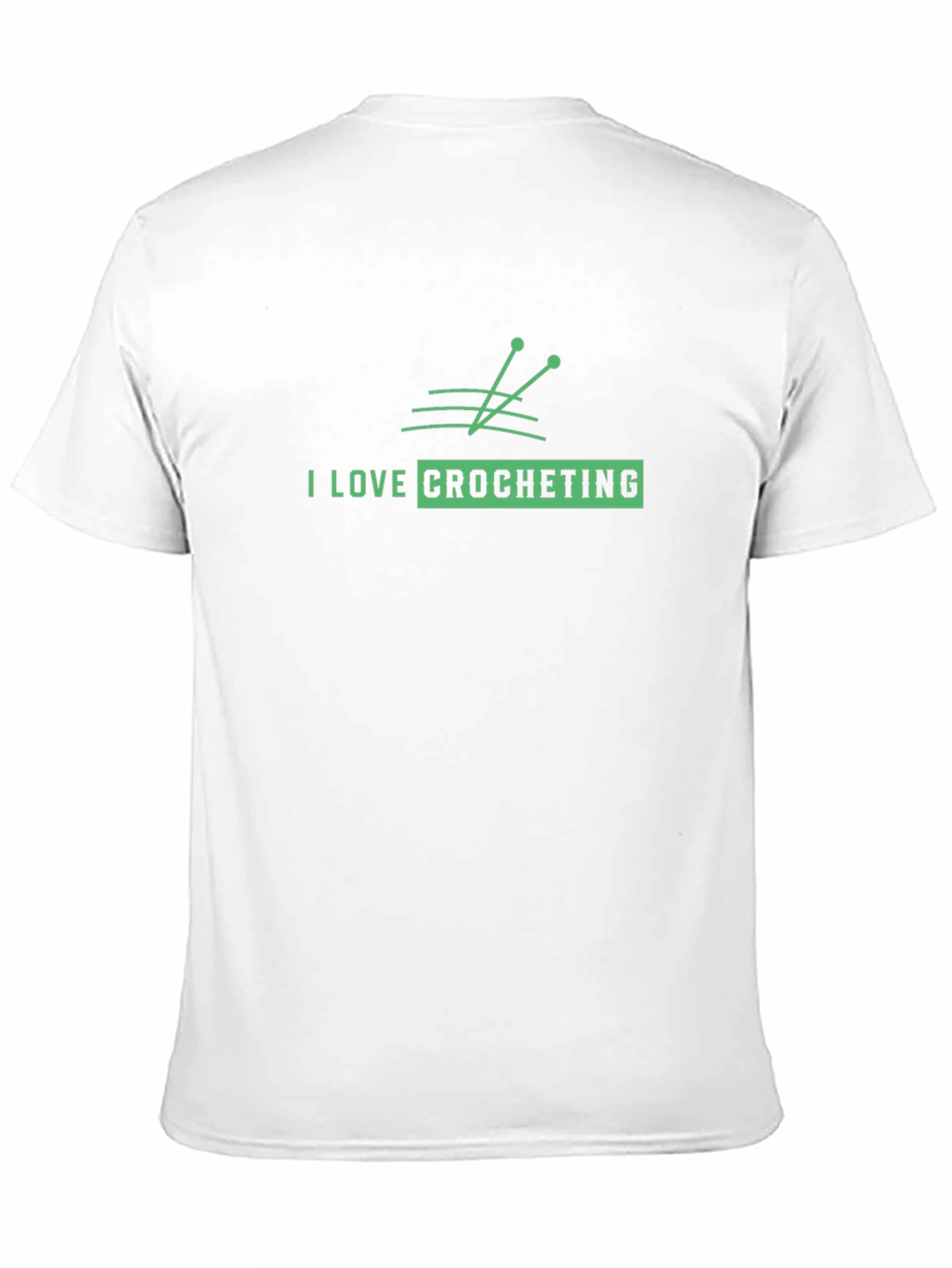 Black I Love Crocheting Graphic T-Shirt - Black view 11
