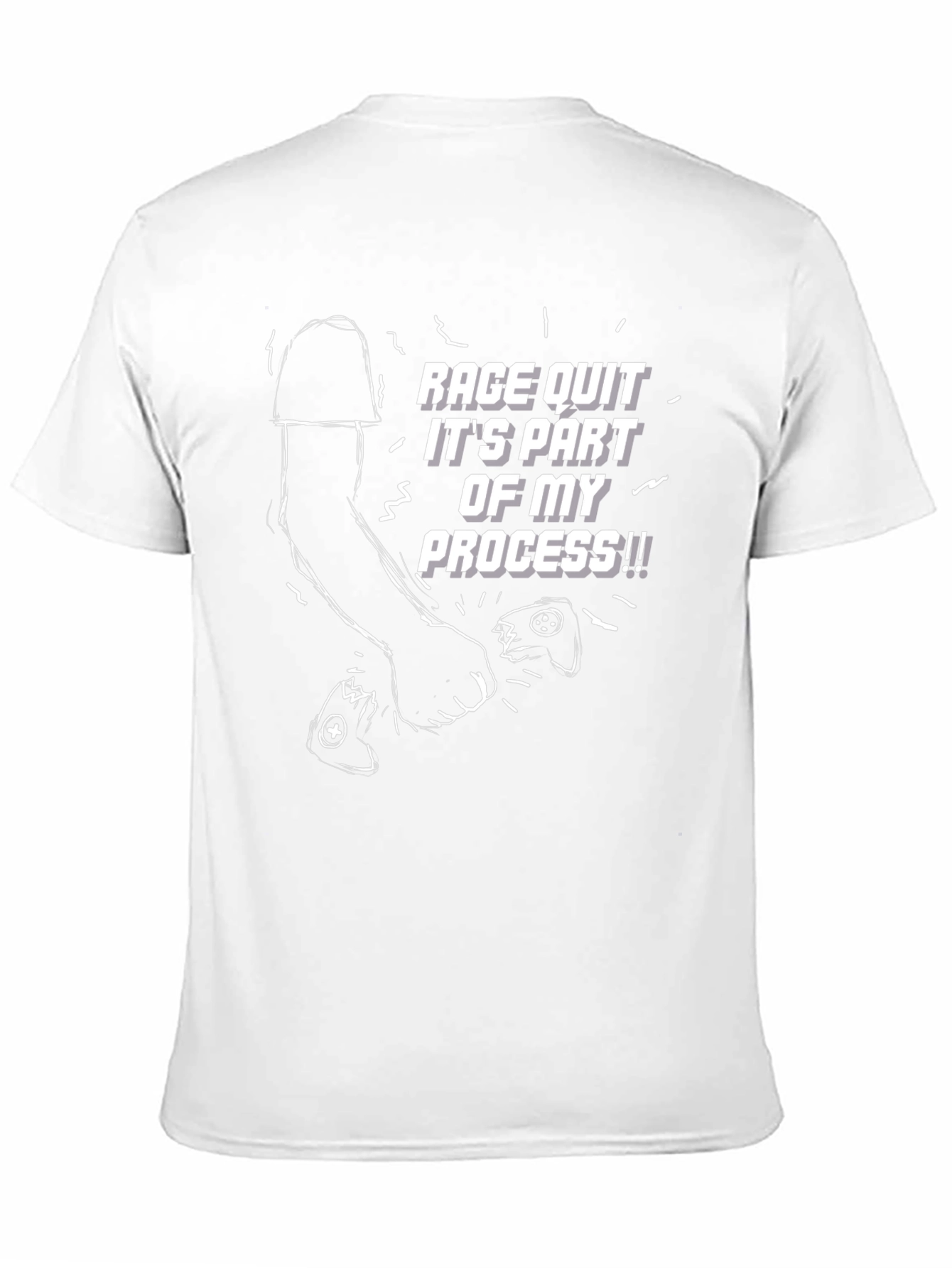 Black Rage Quit T-Shirt - Gamer Humor Tee view 11