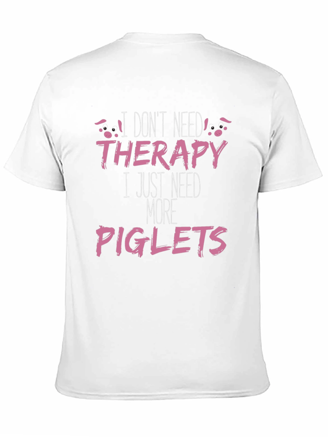Black Funny Piglets T-Shirt - Therapy Alternative view 11
