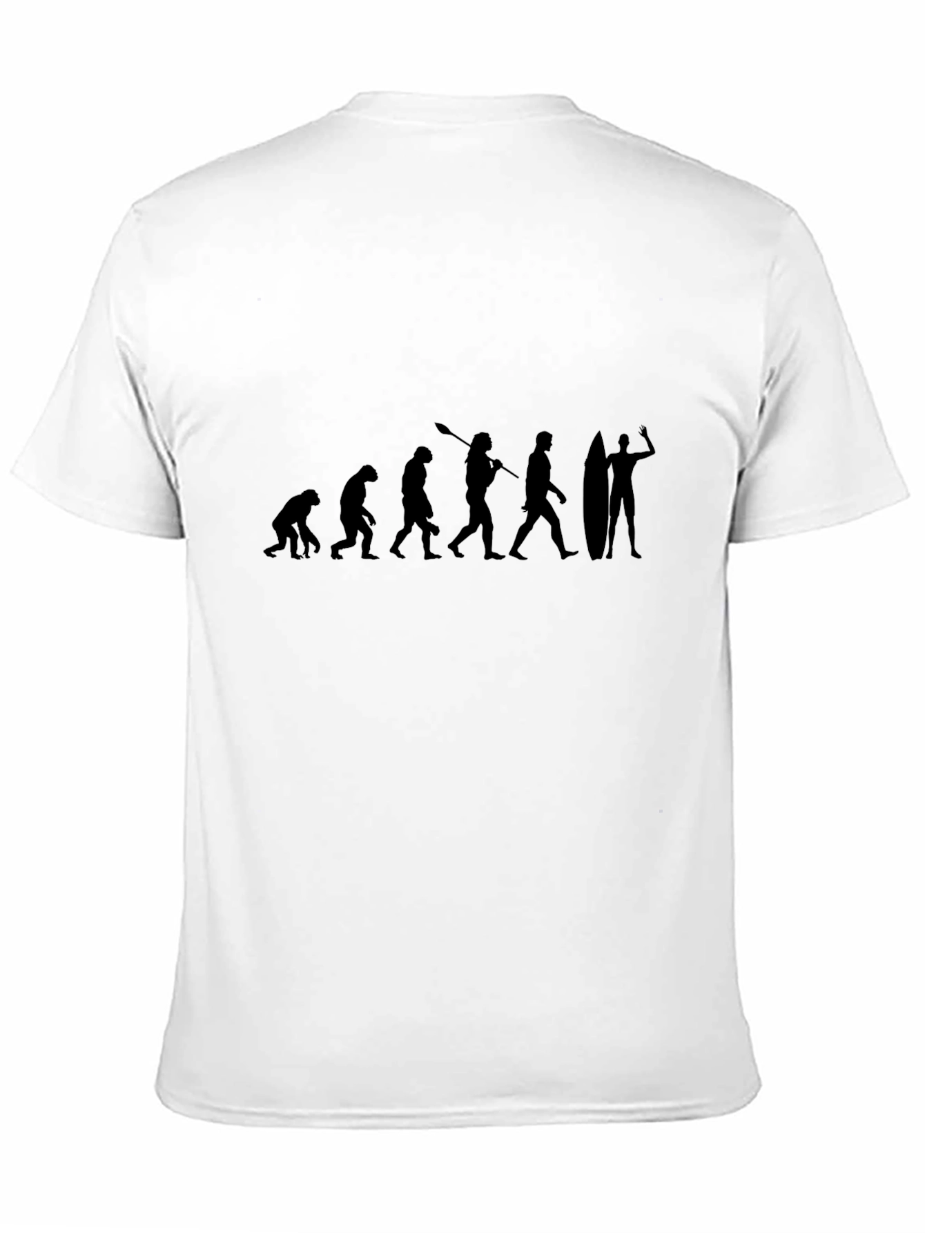 Black Evolution of Surfing Black T-Shirt view 11