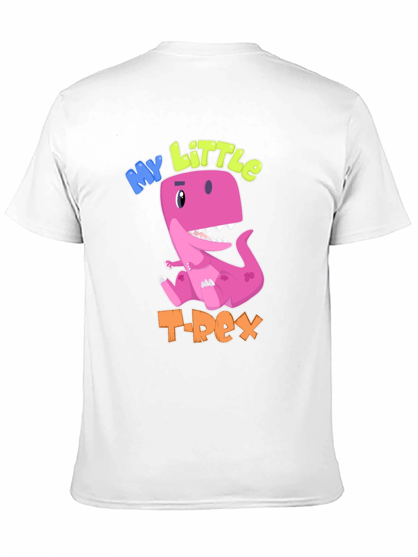 Black My Little T-Rex Black Cotton T-Shirt view 11