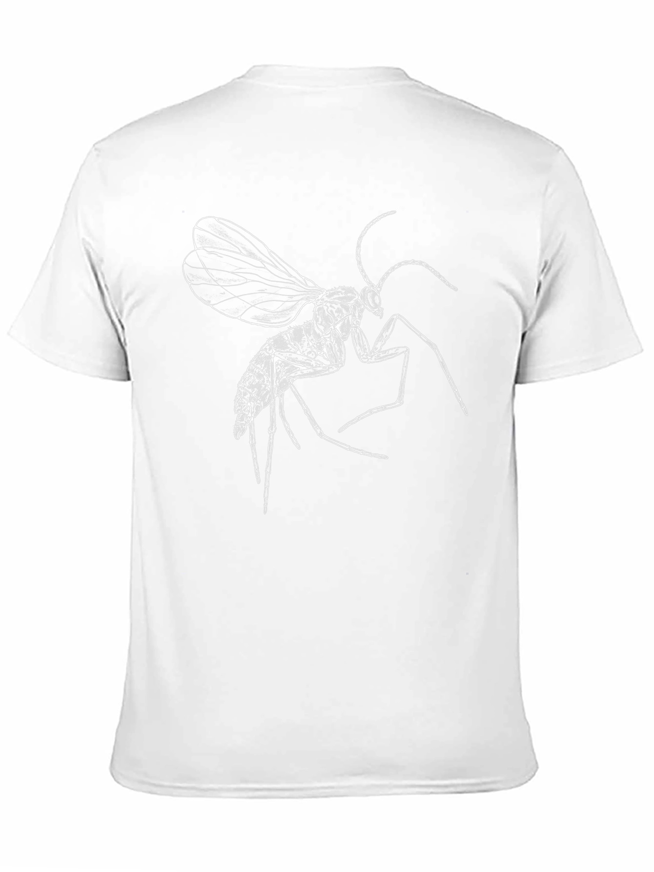 Black Insect Graphic Tee - Black Cotton T-Shirt view 11