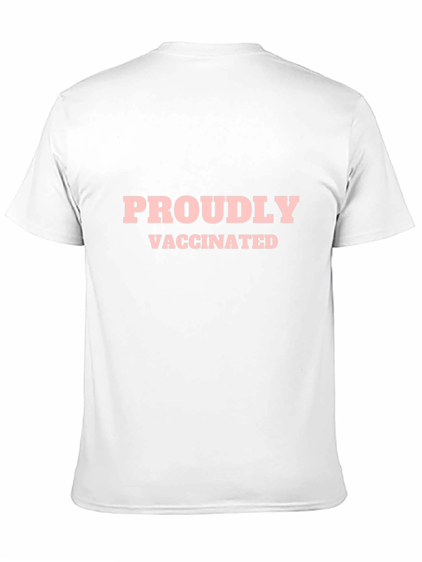 Black Proudly Vaccinated Black T-Shirt view 11