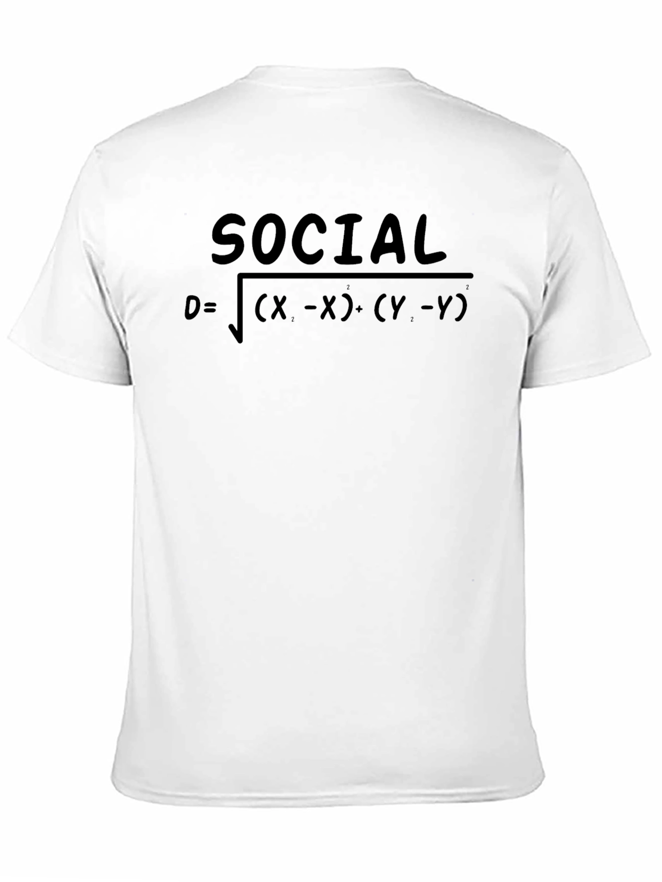 Black Social Distance Formula T-Shirt - Funny Math Tee view 11