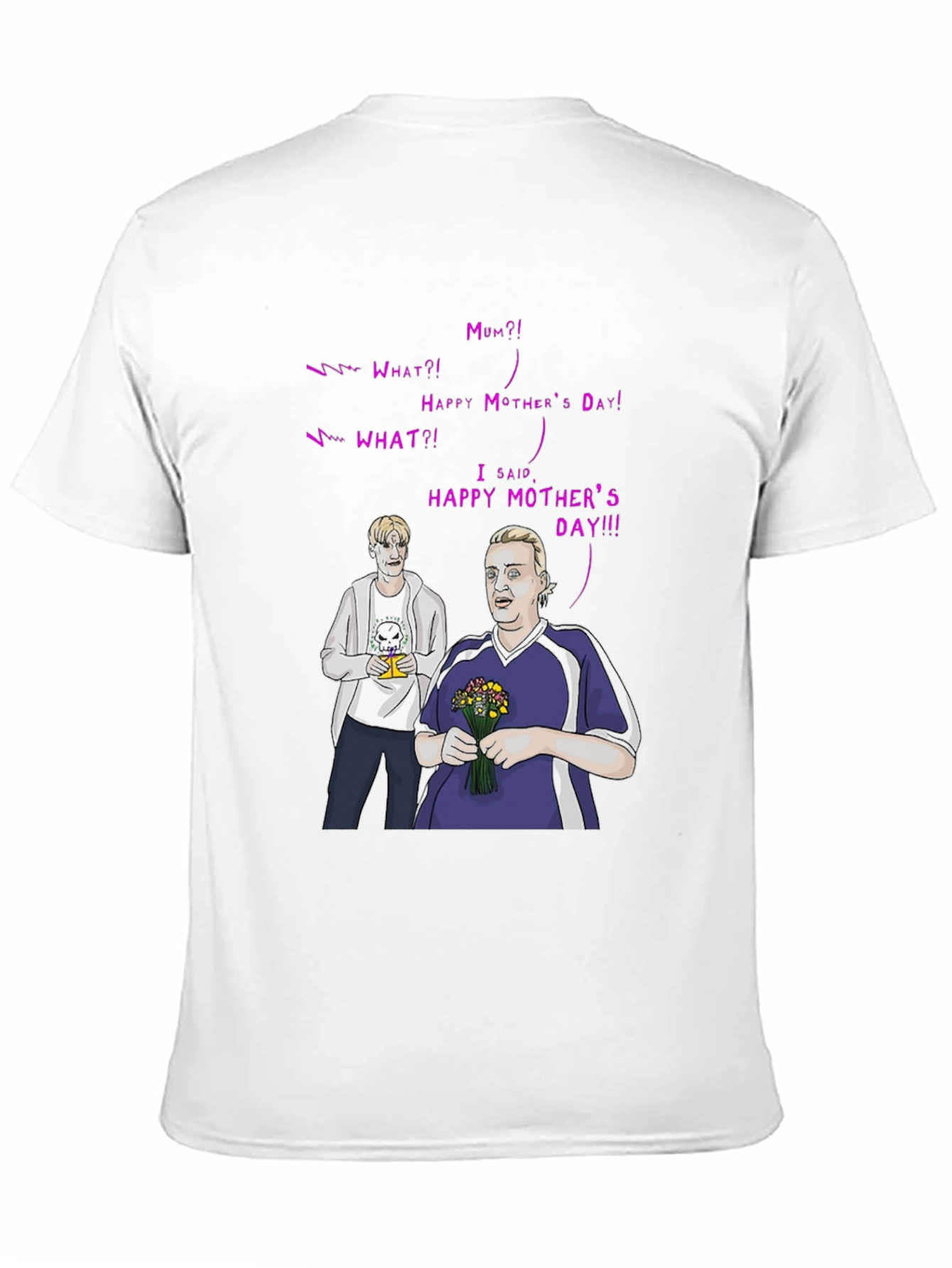 Black Happy Mother's Day T-Shirt - Funny Graphic Tee view 11