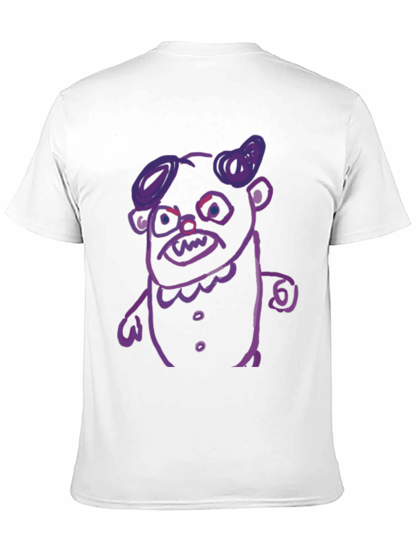 Black Monster Graphic T-Shirt - Black Cotton Tee view 11