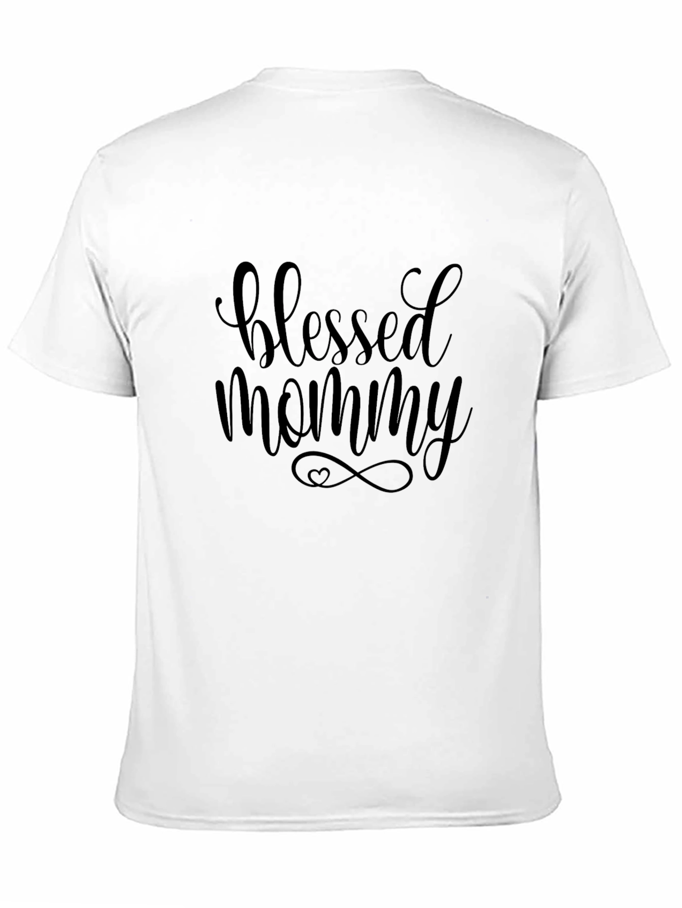 Blessed Mommy Black Graphic Tee Shirt - 11