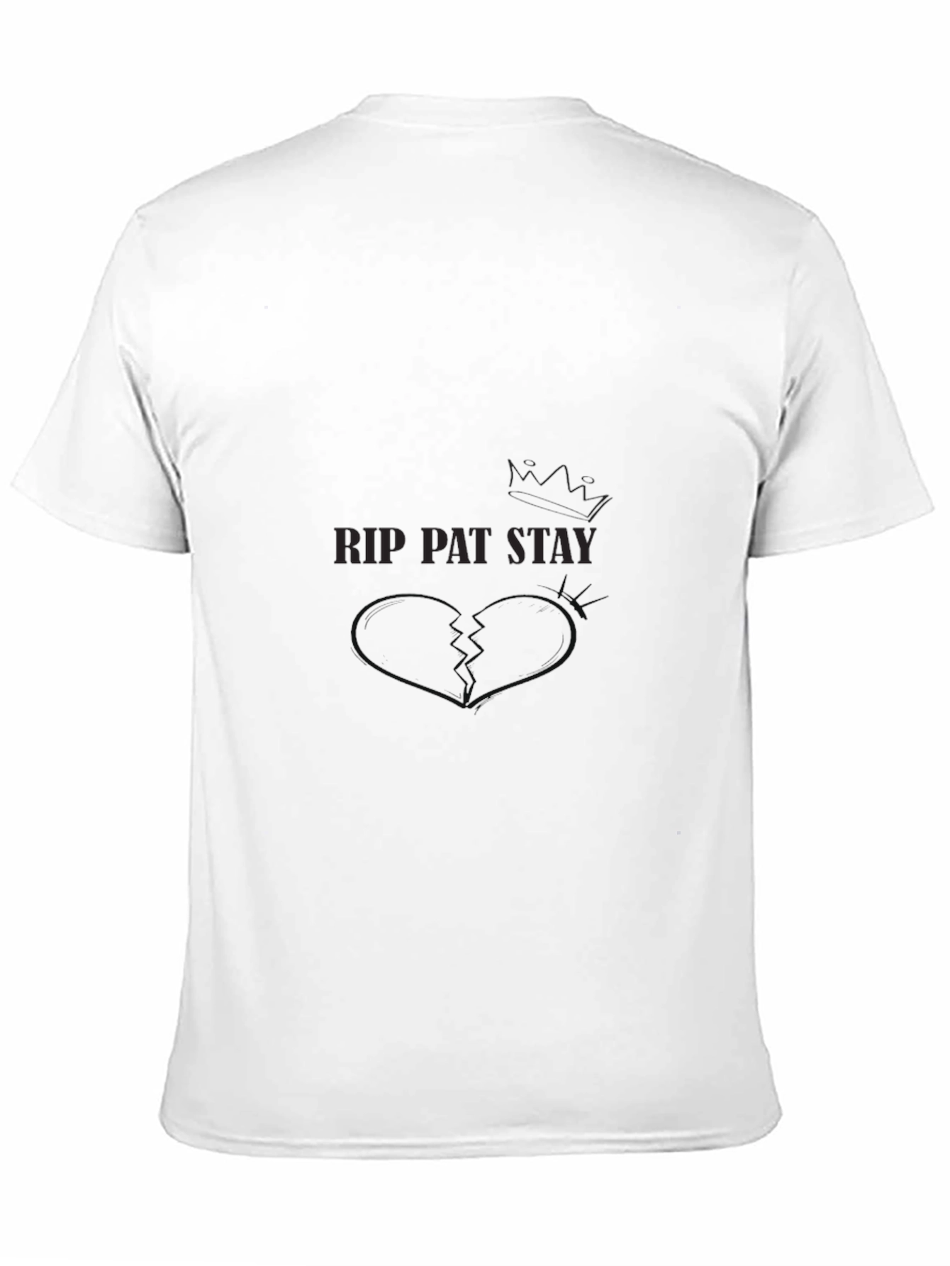 Black RIP Pat Stay Graphic Tee - Black Cotton view 11