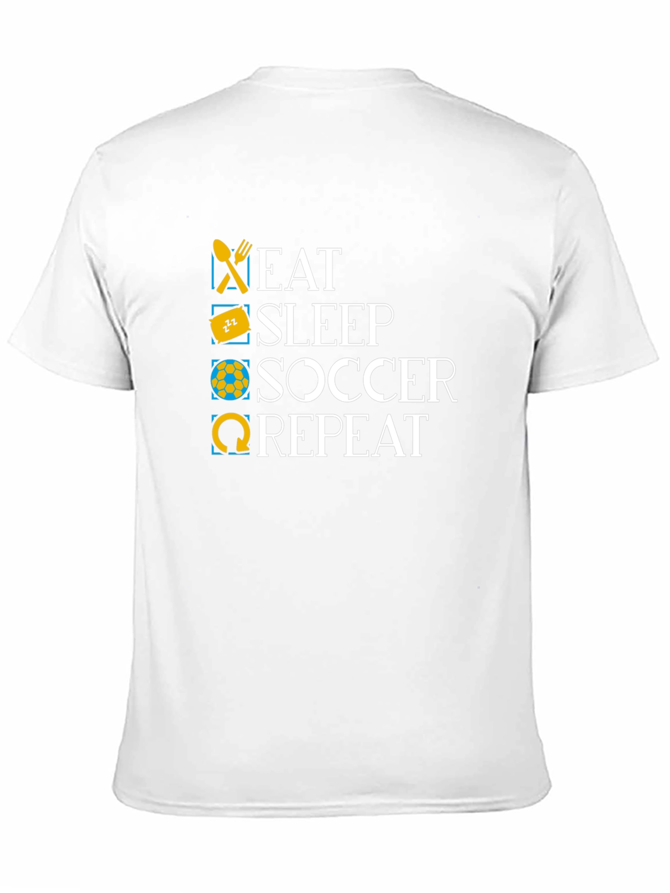 Black Eat Sleep Soccer Repeat Graphic T-Shirt view 11