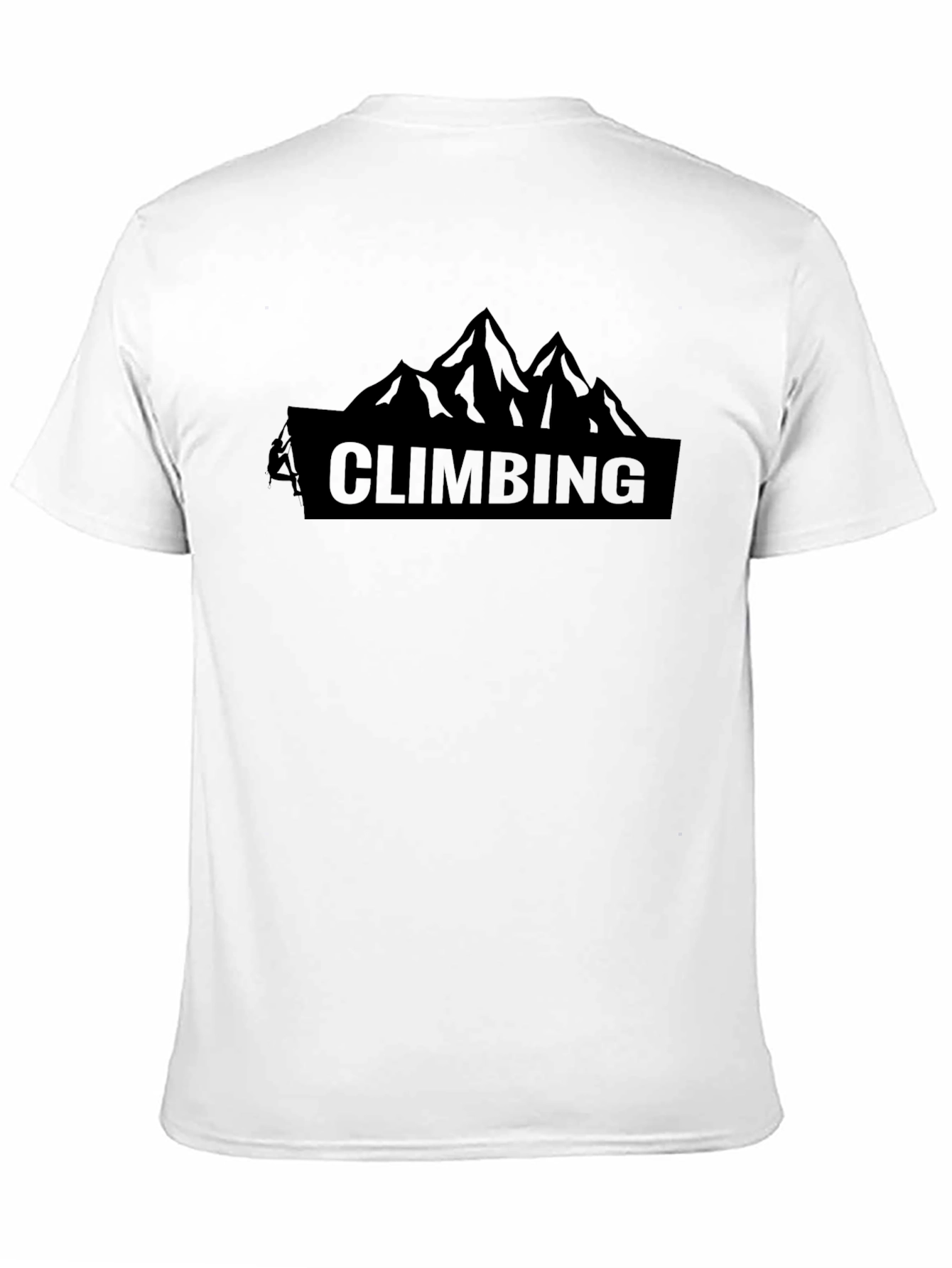 Black Climbing Mountain Graphic T-Shirt - Black view 11