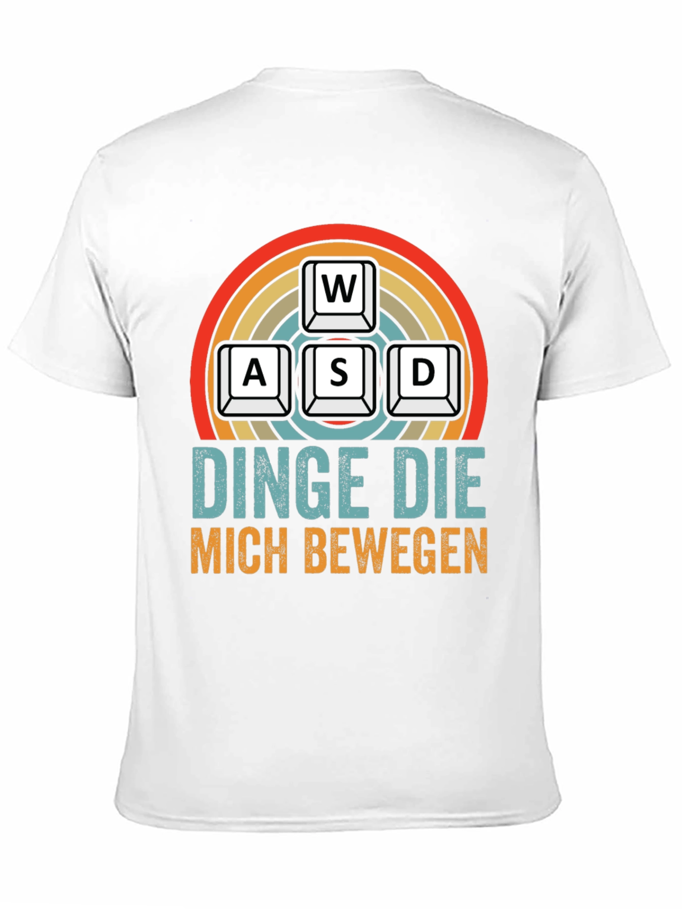 Black Gamer T-Shirt - WASD Keys - Dinge Die Mich Bewegen view 11