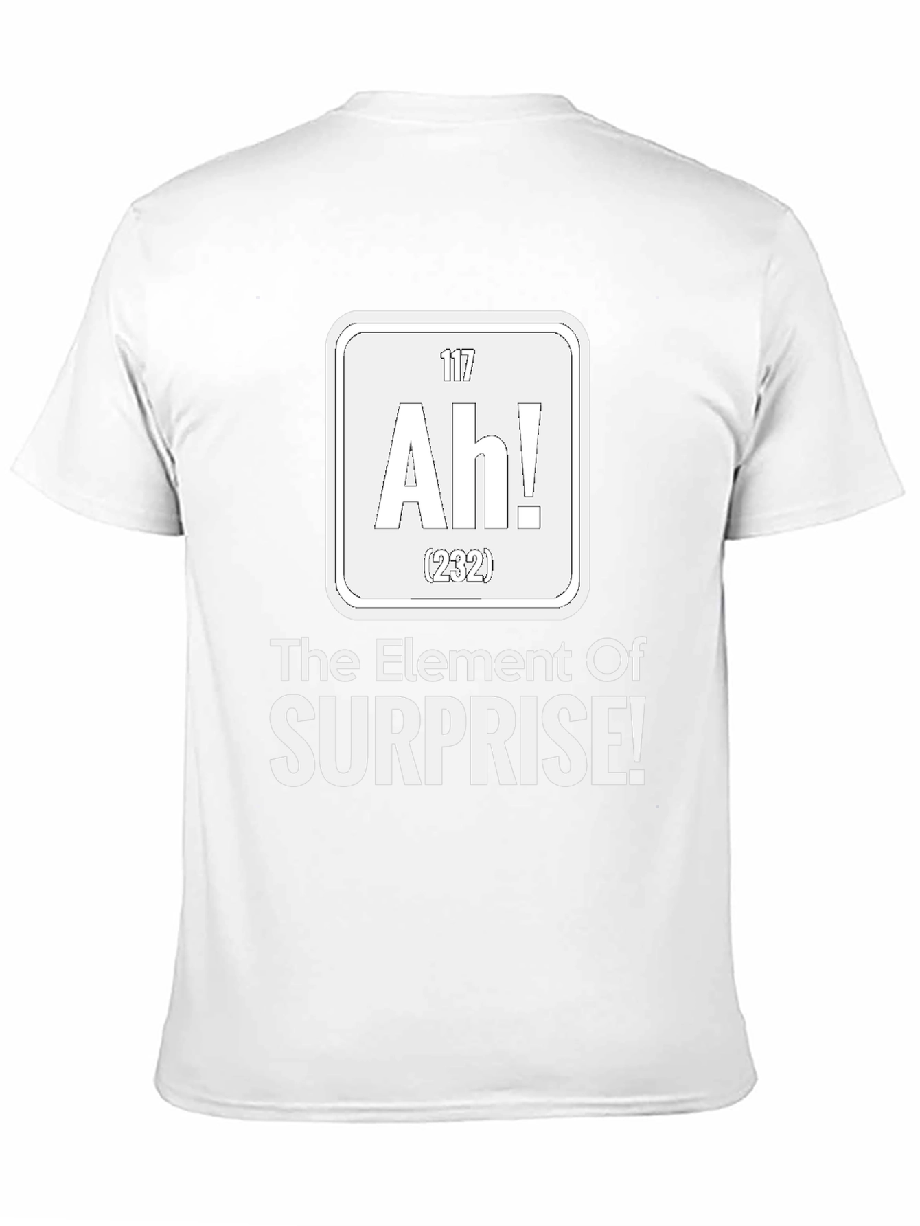 Black The Element of Surprise Funny Science T-Shirt view 11