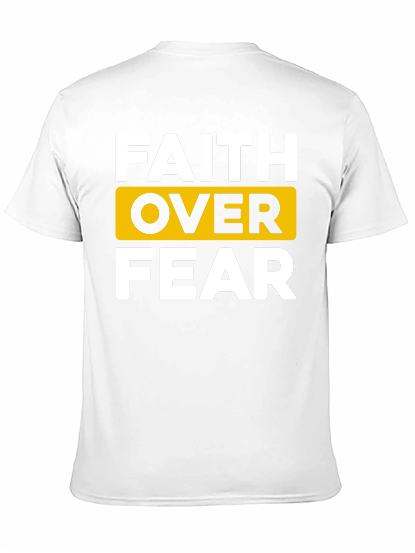 Black Faith Over Fear Graphic Tee - Black Cotton T-Shirt view 11