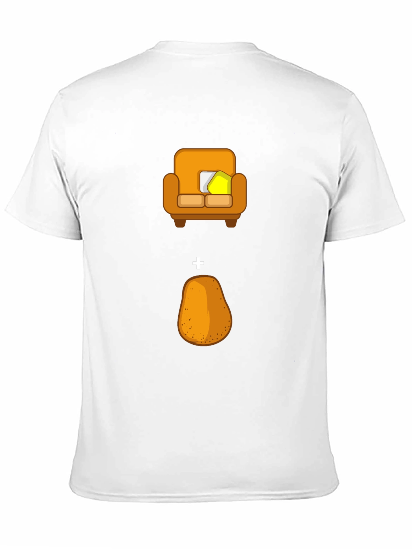 Black Couch Potato Funny Graphic Tee view 11