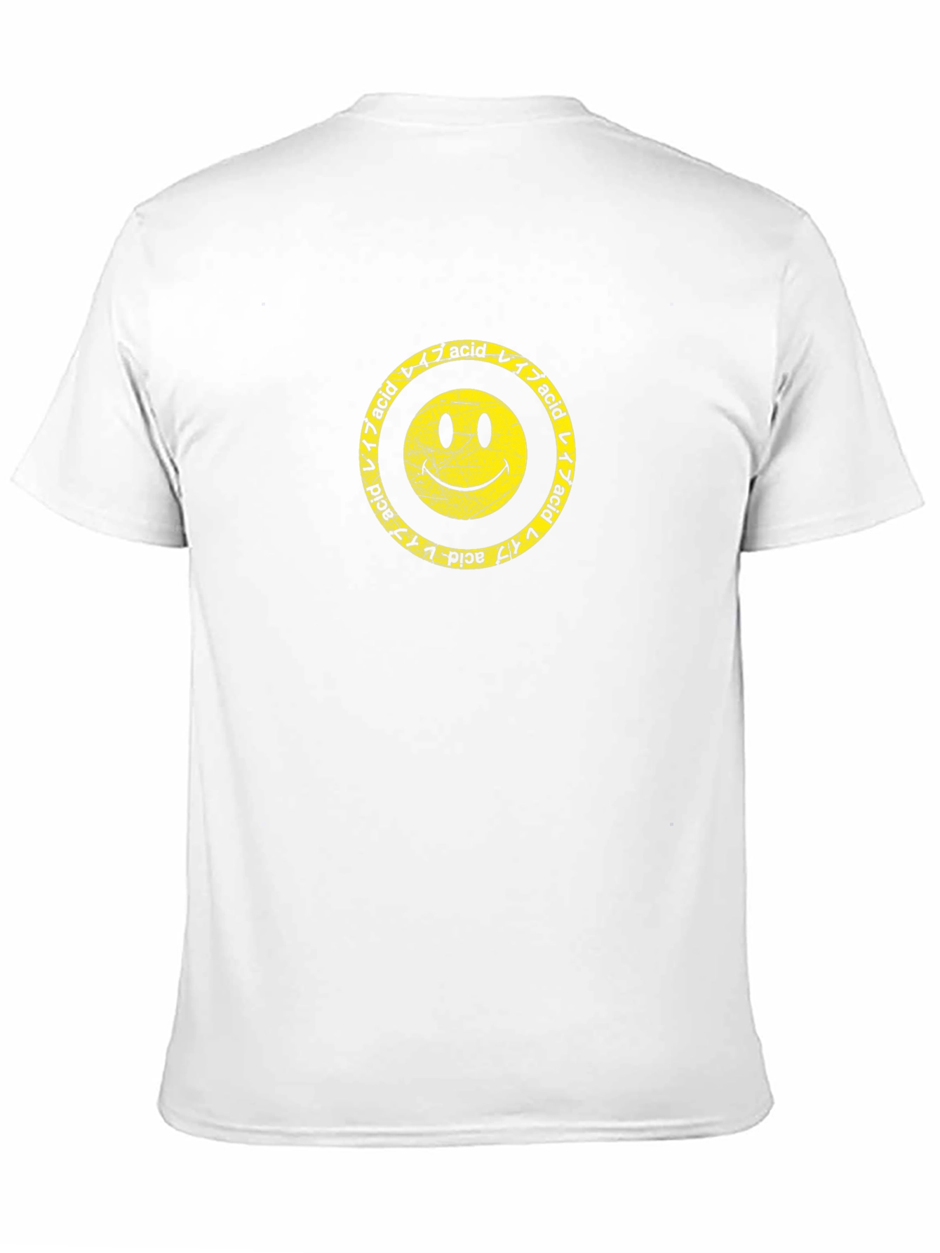 Black Acid Smiley Face Graphic Tee - Retro Style view 11
