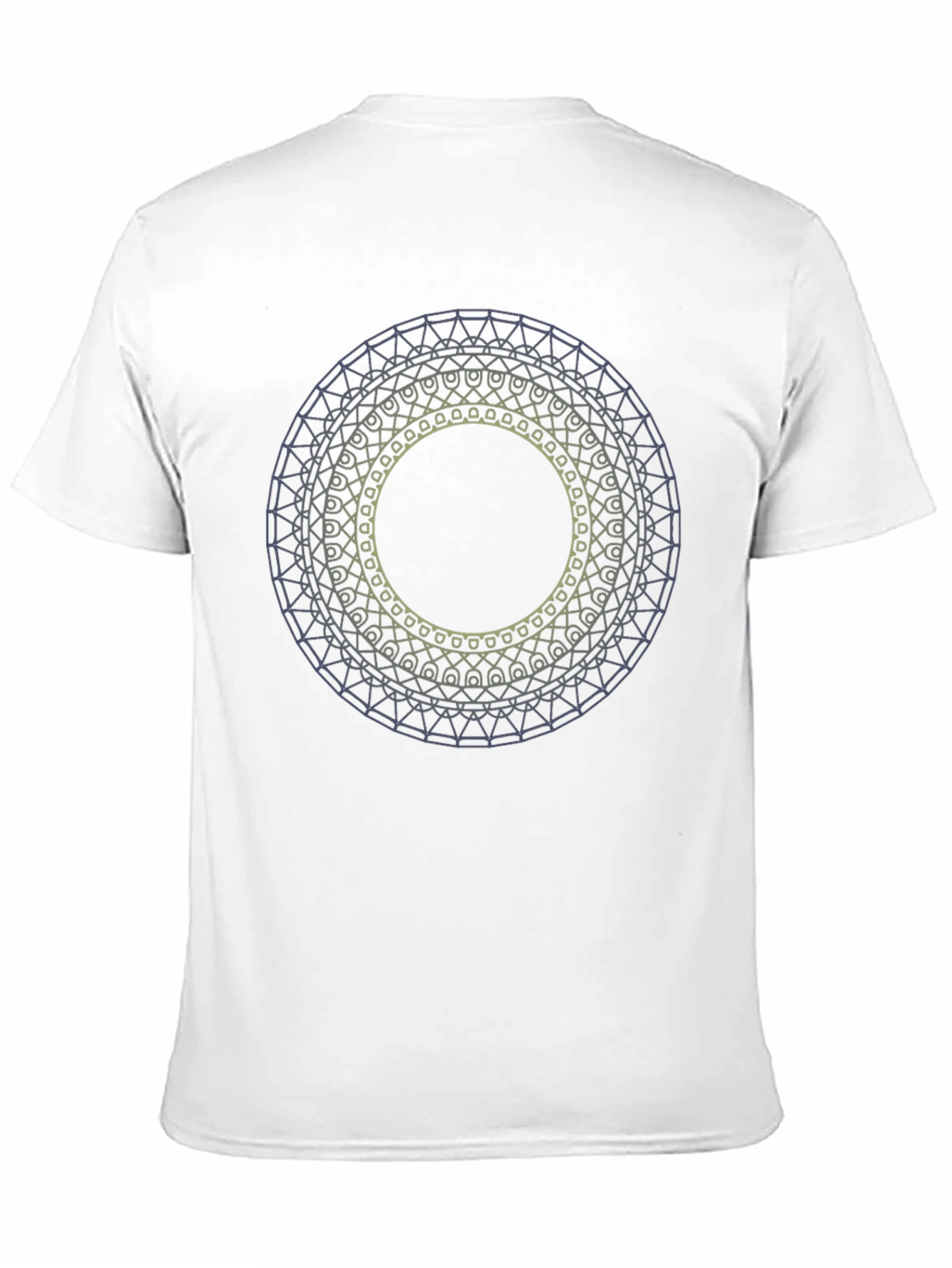Black Geometric Mandala T-Shirt view 11