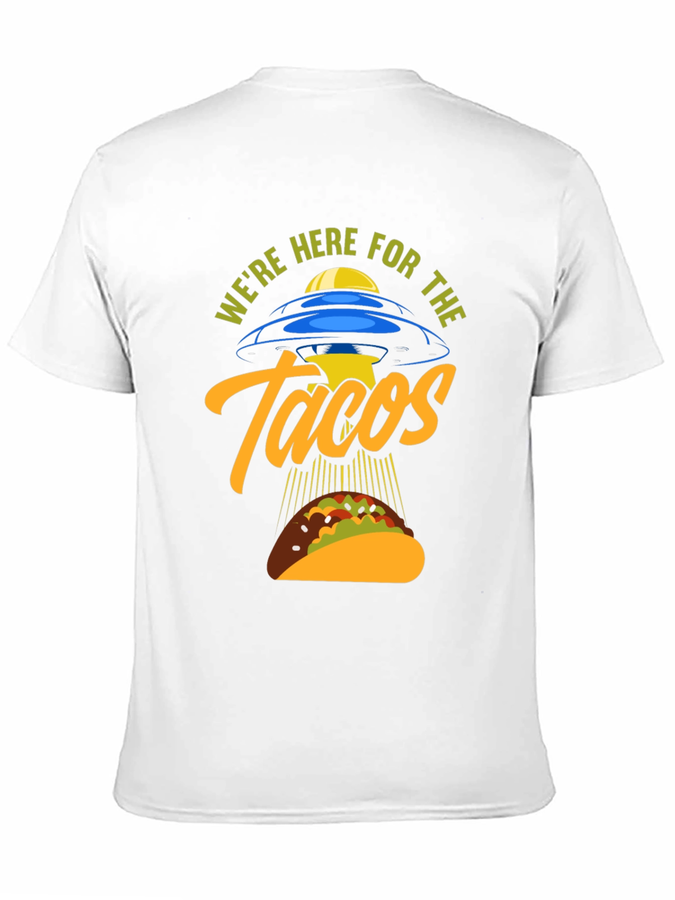 Black We're Here For The Tacos Black T-Shirt view 11