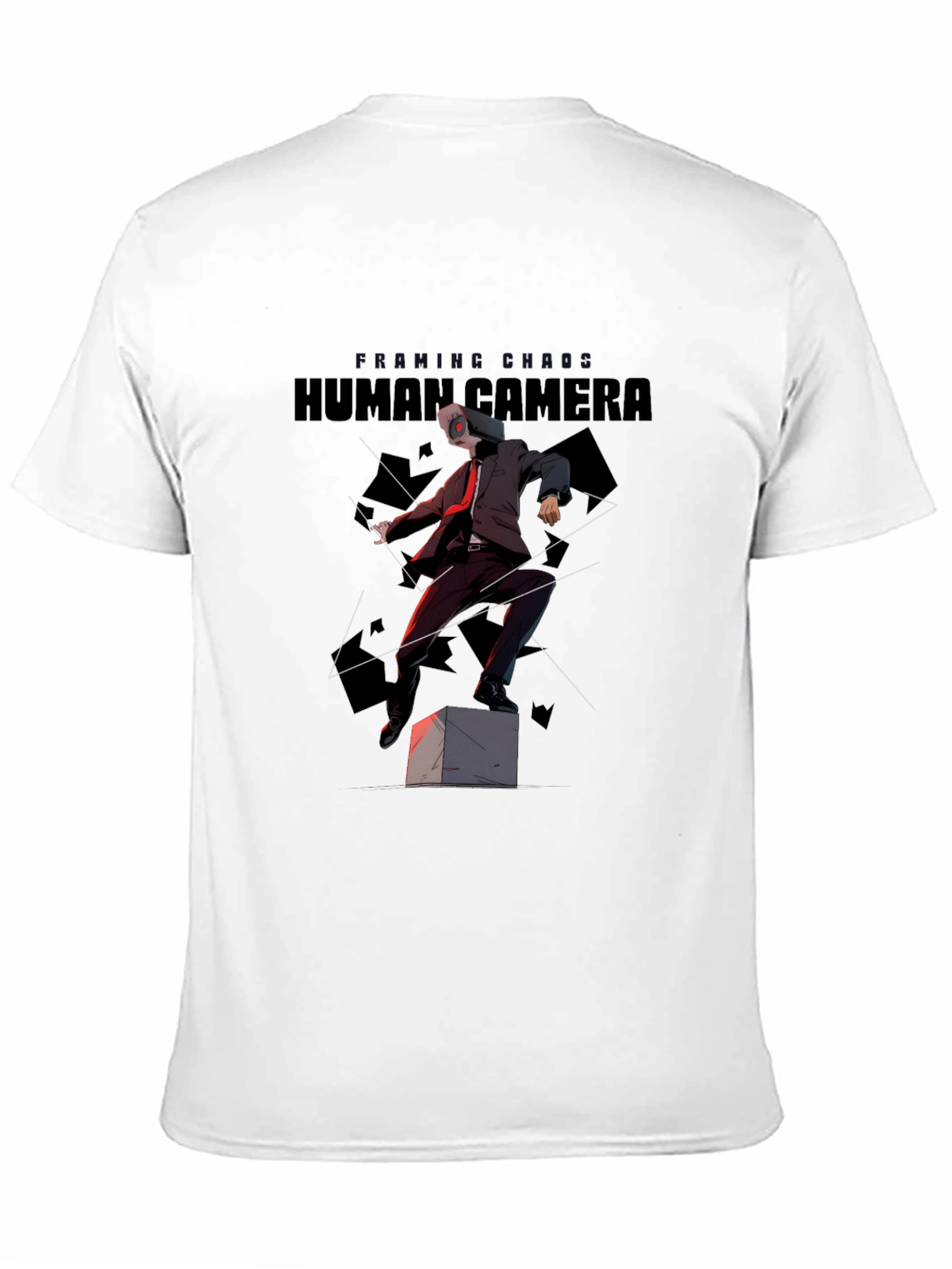 Black Human Camera Graphic Tee view 11