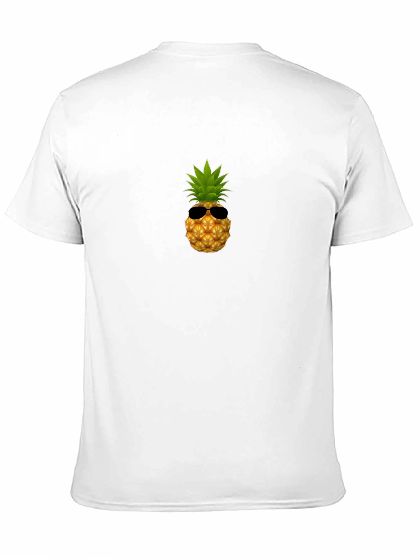 Black Cool Pineapple Graphic Tee - Black Cotton Shirt view 11