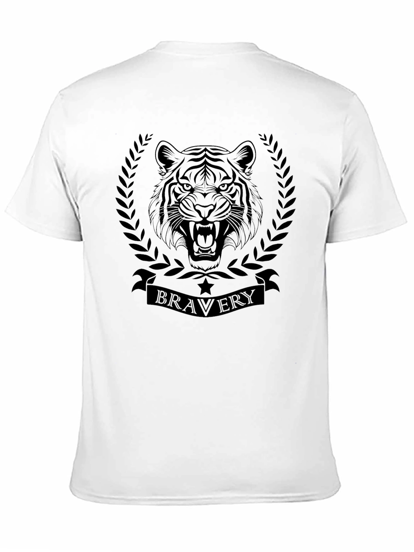 Black Black Tiger Bravery Graphic T-Shirt view 11