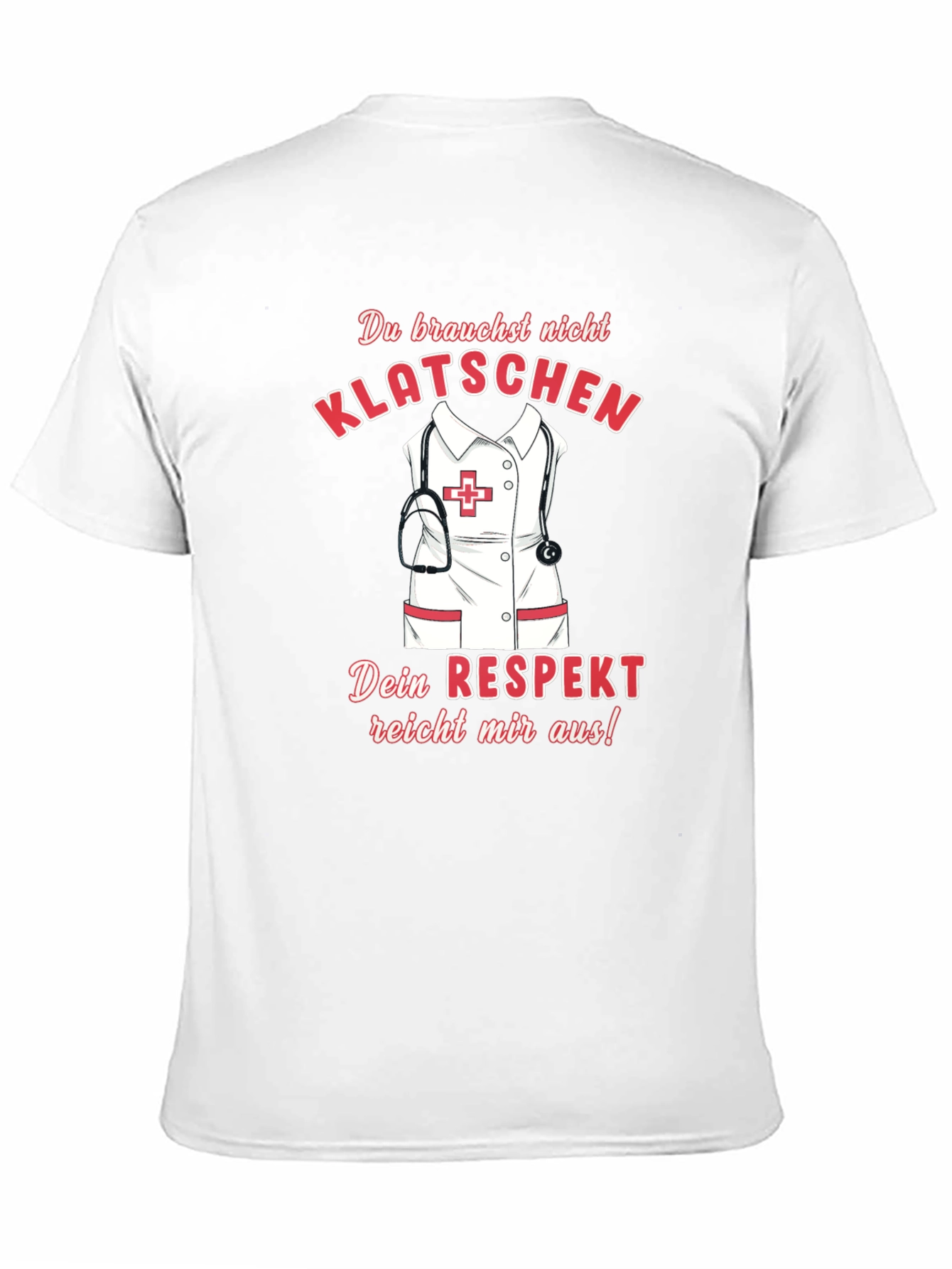 Black Nurse Respect T-Shirt - Funny German Saying view 11
