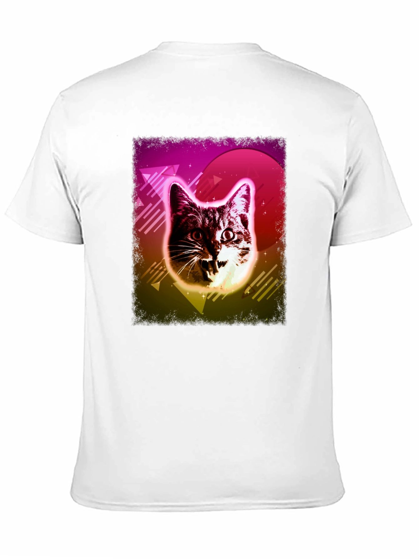 Black Retro Cat Graphic Tee - Black view 11