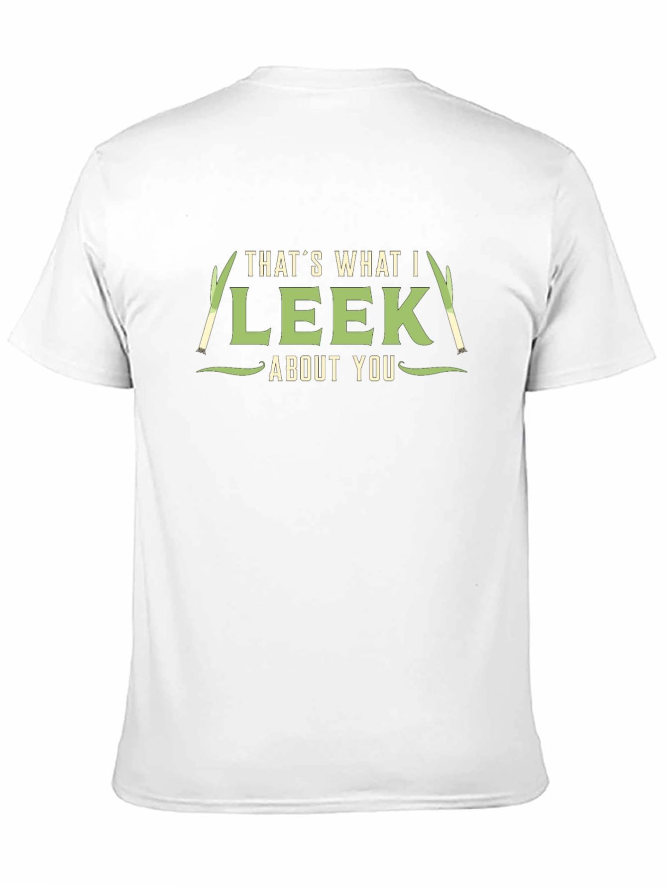 Black That's What I Leek About You Funny Pun T-Shirt view 11