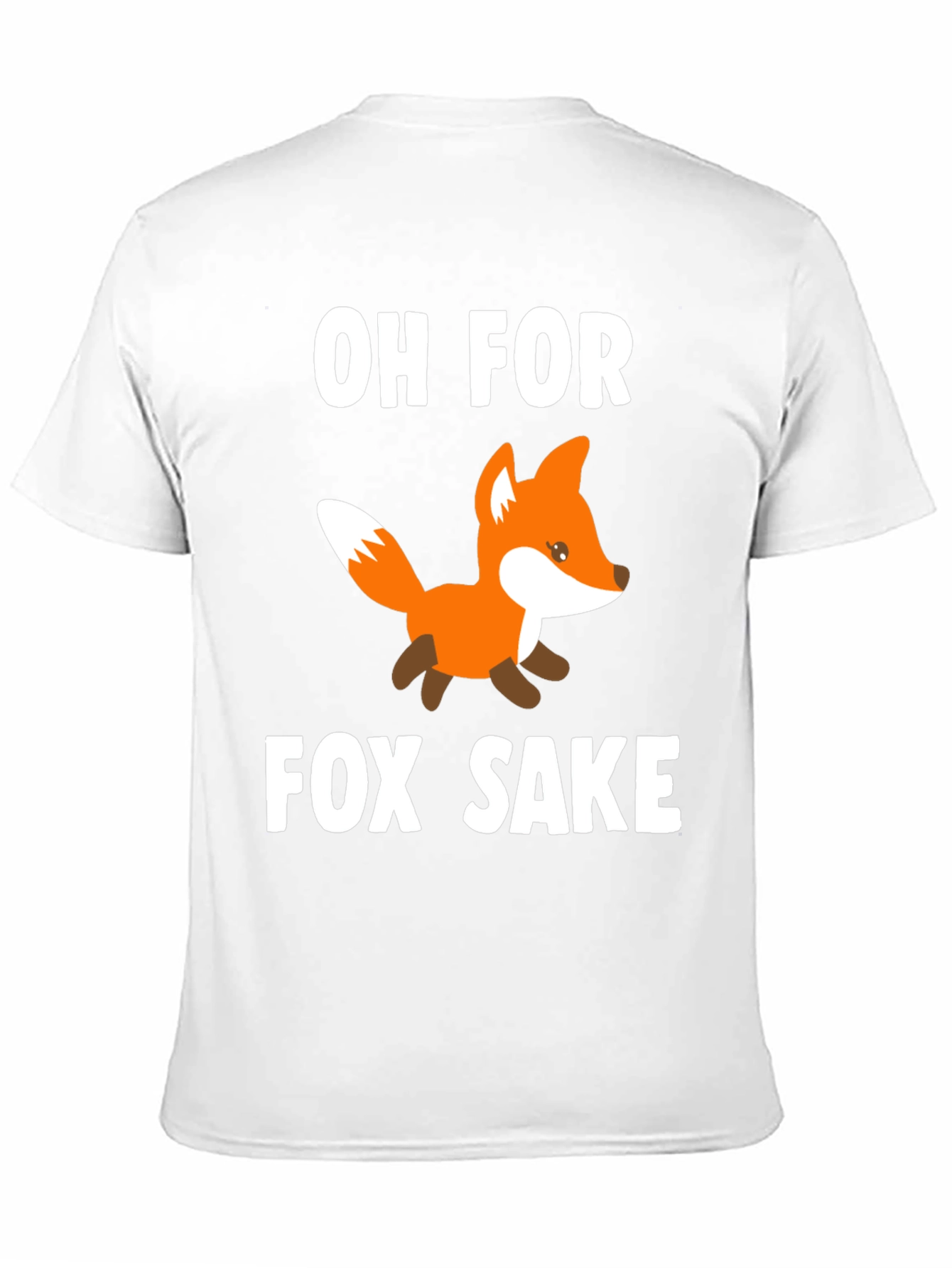Black Oh For Fox Sake T-Shirt - Novelty Graphic Tee view 11