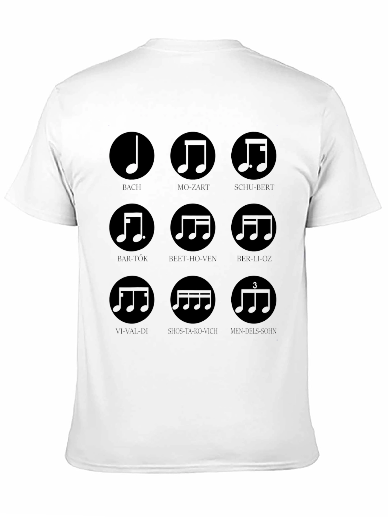 Black Music Composer T-Shirt view 11