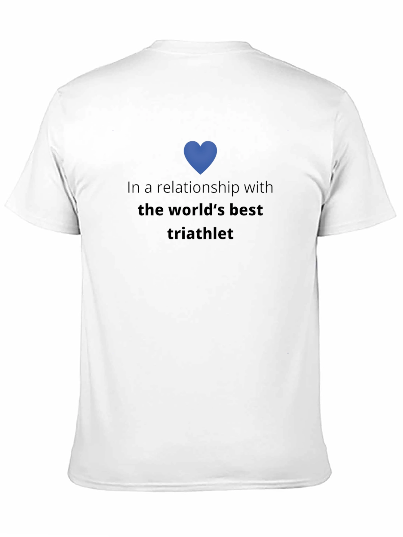 Black Triathlete Relationship T-Shirt view 11