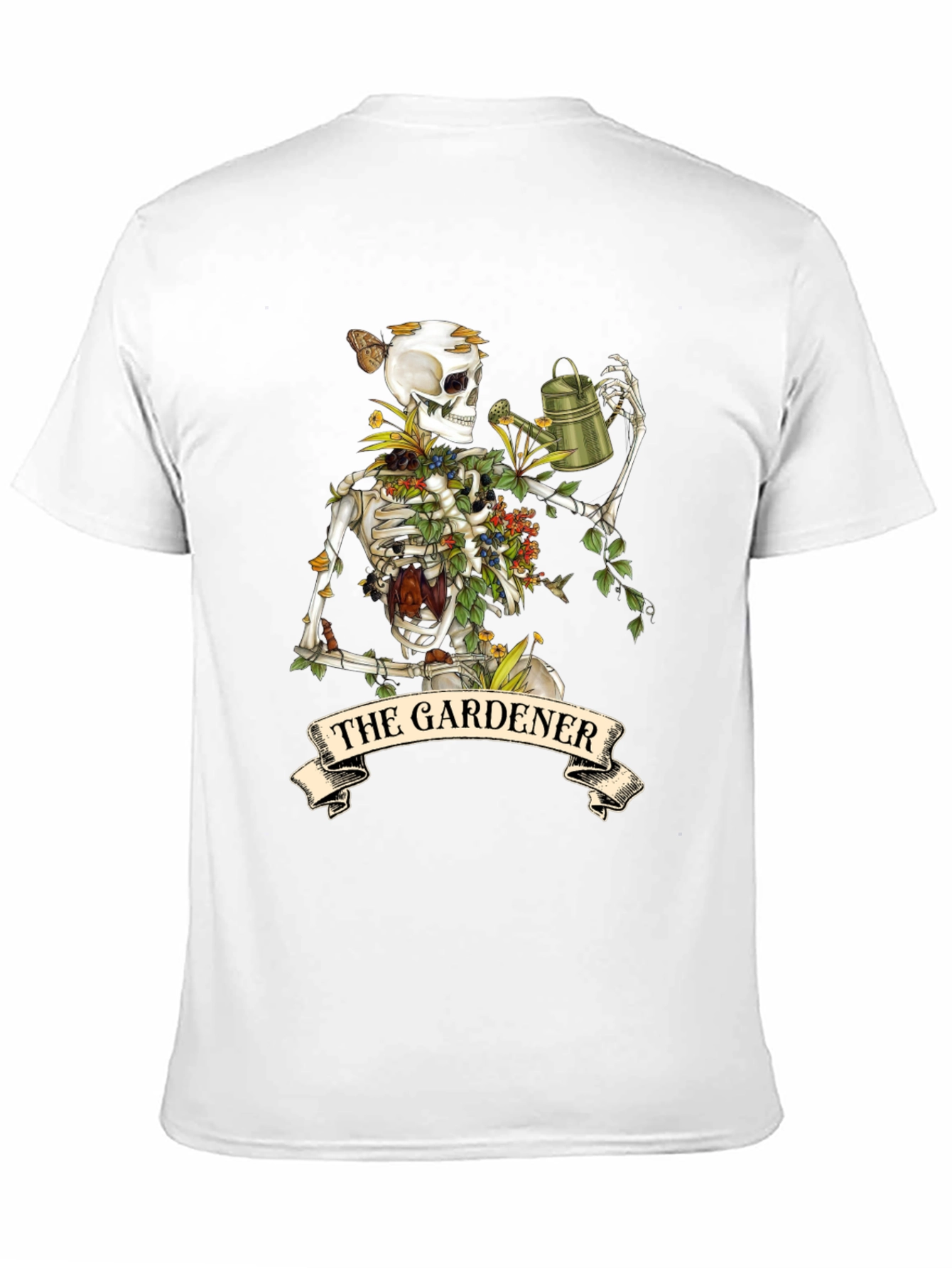 Black The Gardener Skeleton Graphic Tee - Unique Style view 11
