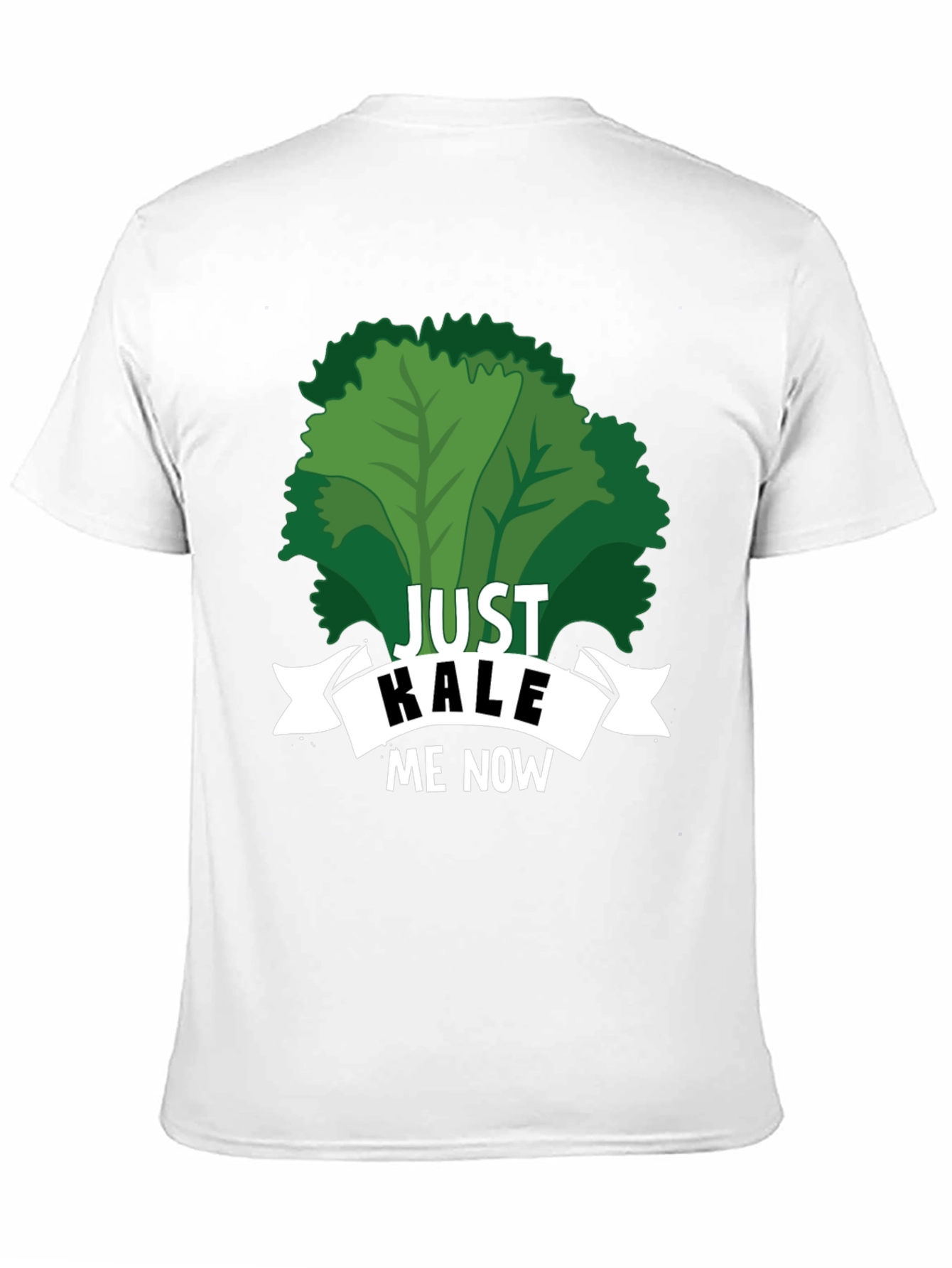 Black Just Kale Me Now Funny Vegan T-Shirt view 11