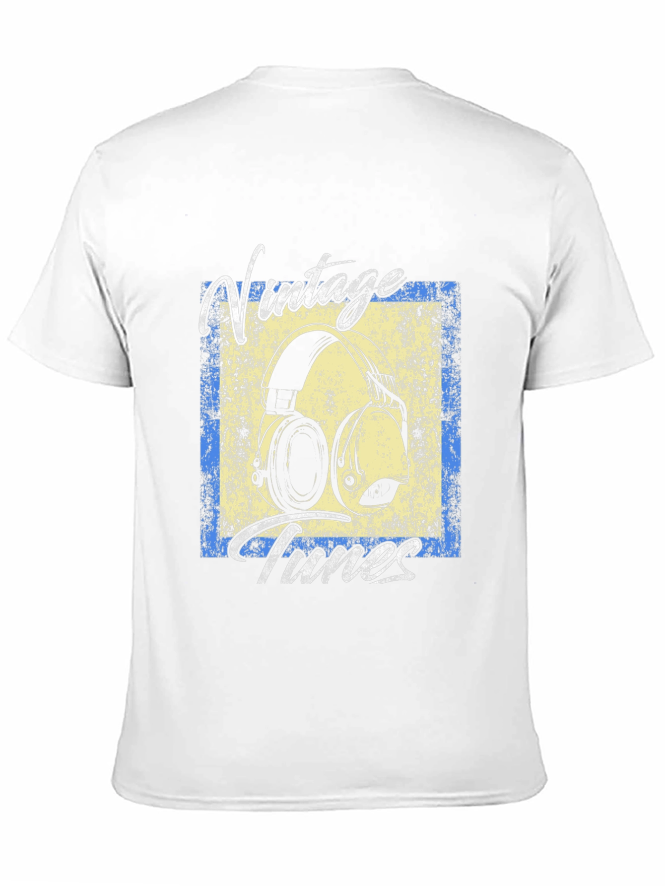 Black Vintage Tunes Graphic Tee - Black Cotton T-Shirt view 11