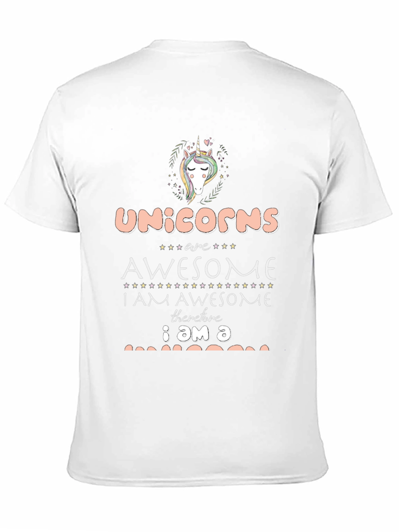 Black Unicorns are Awesome Black T-Shirt view 11