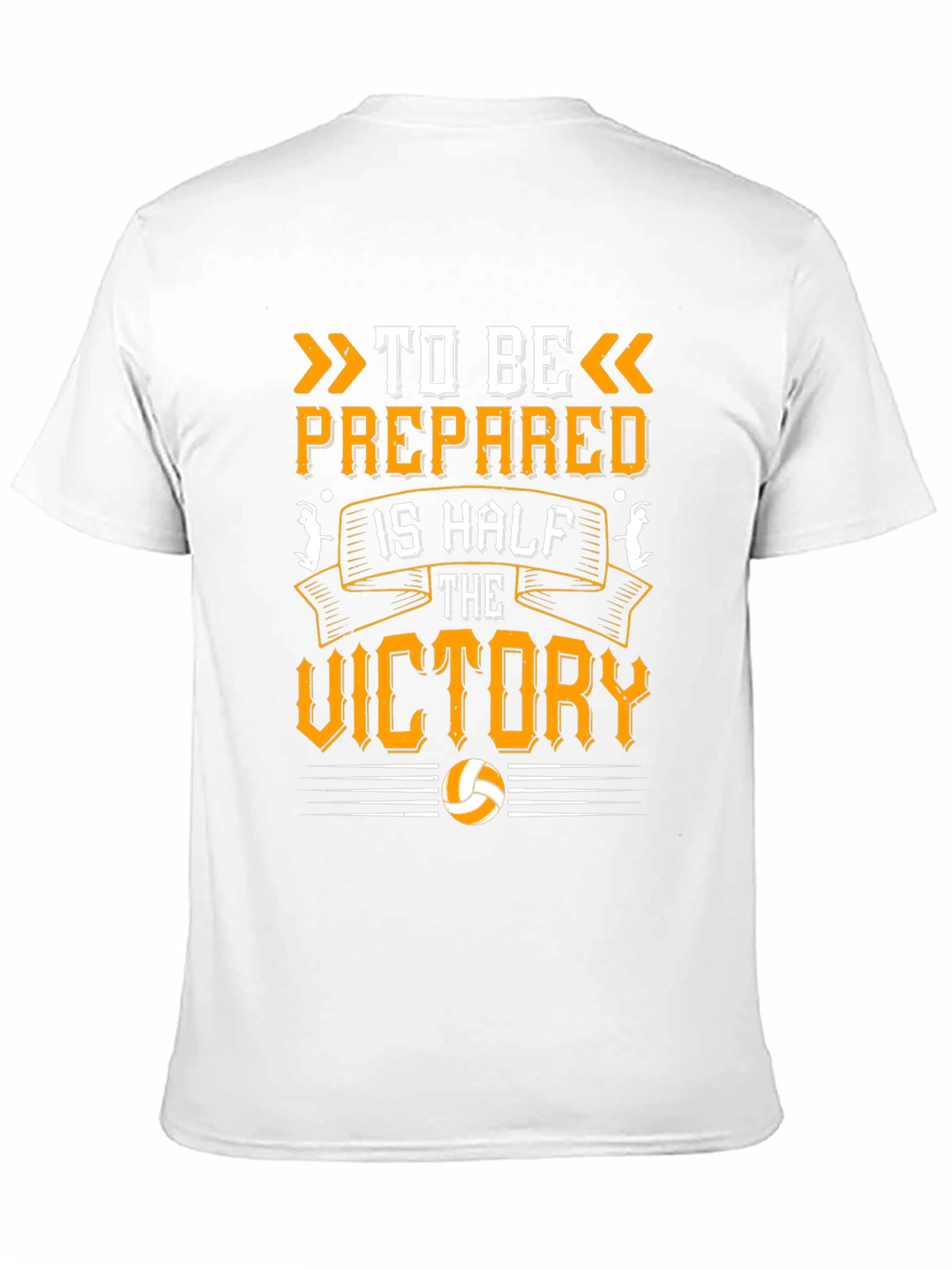 Black Volleyball T-Shirt: Be Prepared for Victory view 11
