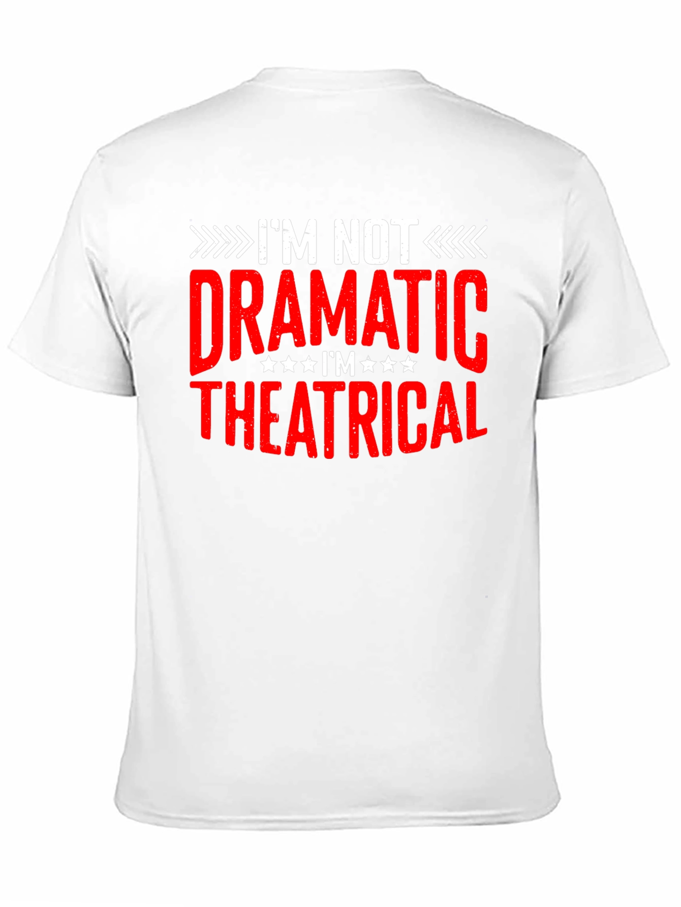Black I'm Not Dramatic Theatrical Black T-Shirt view 11