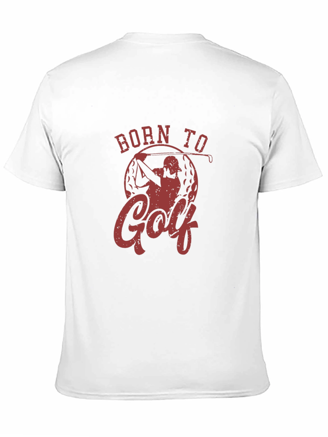 Black Born To Golf Tee - Golfer Gift view 11