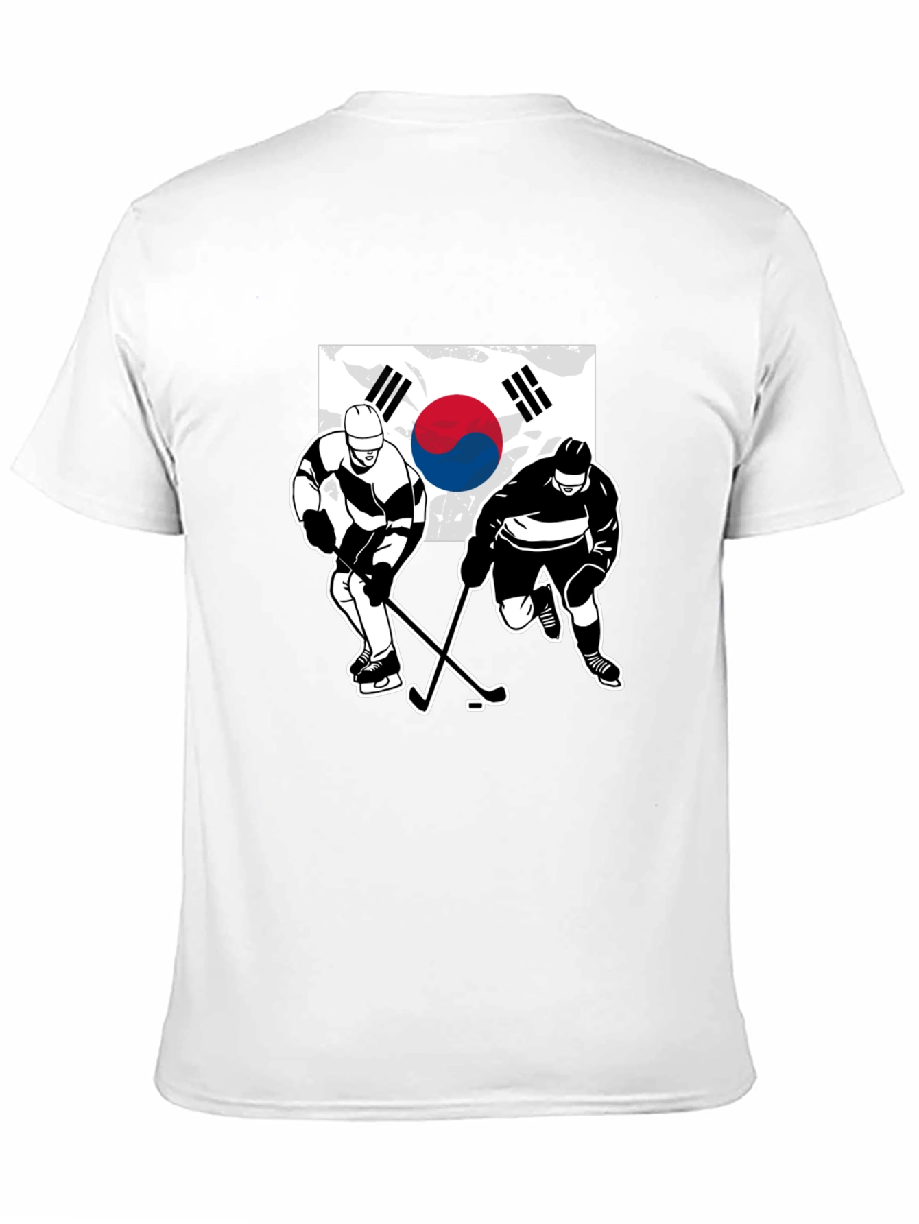 Black South Korea Hockey T-Shirt - Black view 11