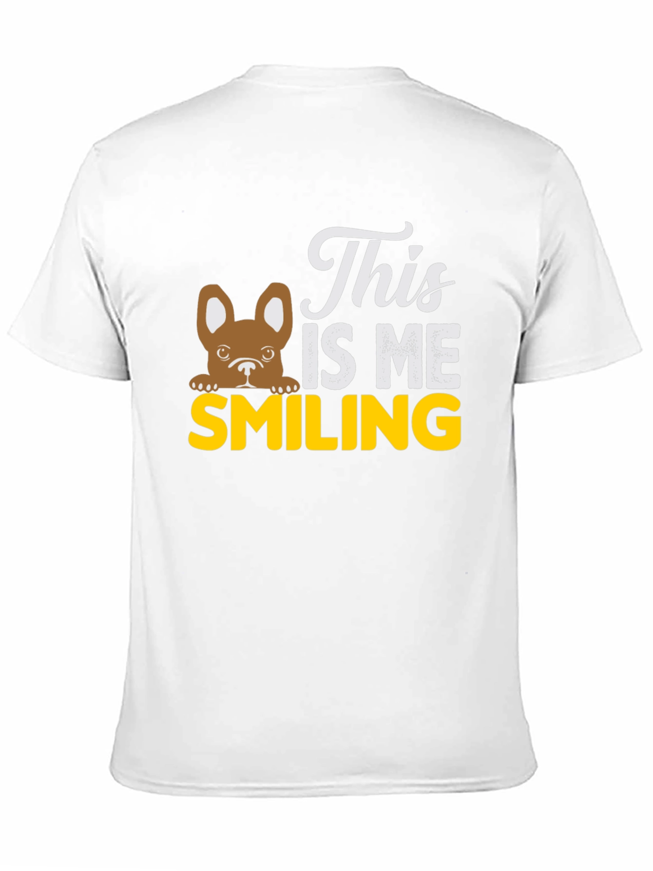 Black This Is Me Smiling Dog T-Shirt view 11