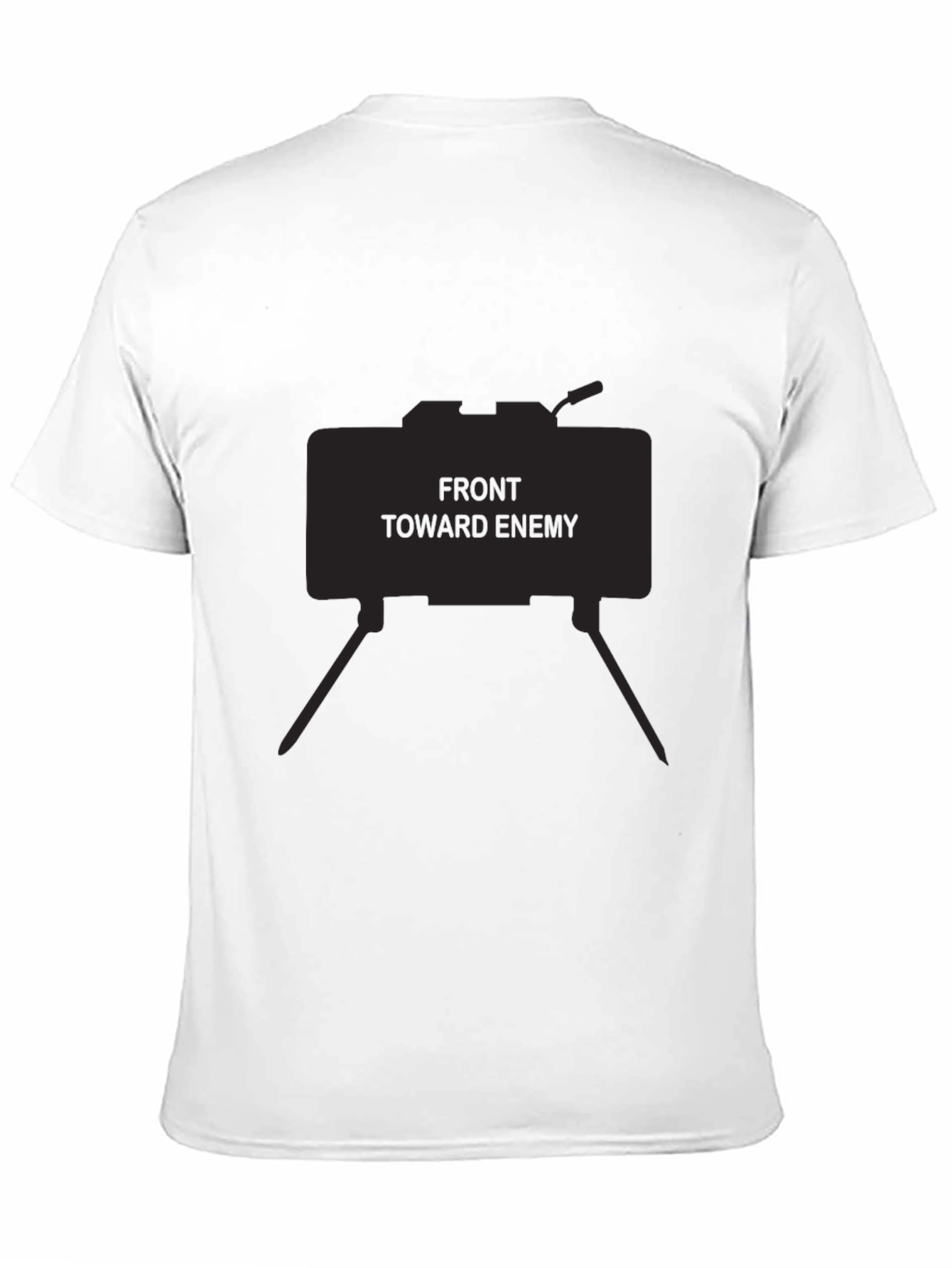 Black Front Toward Enemy Graphic Tee - Black view 11
