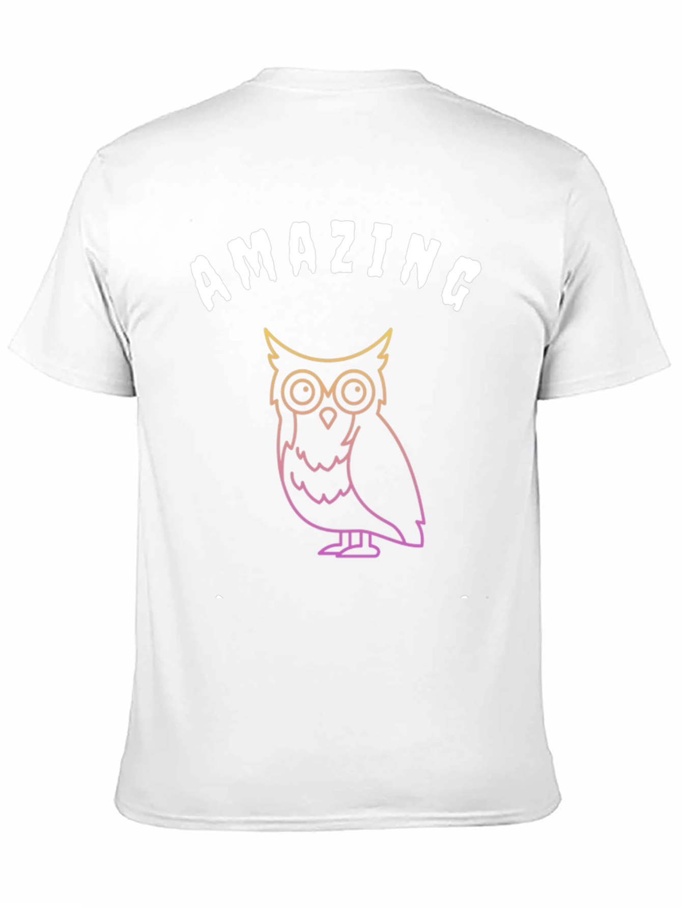Black Amazing Owl Graphic T-Shirt - Soft Black Tee view 11