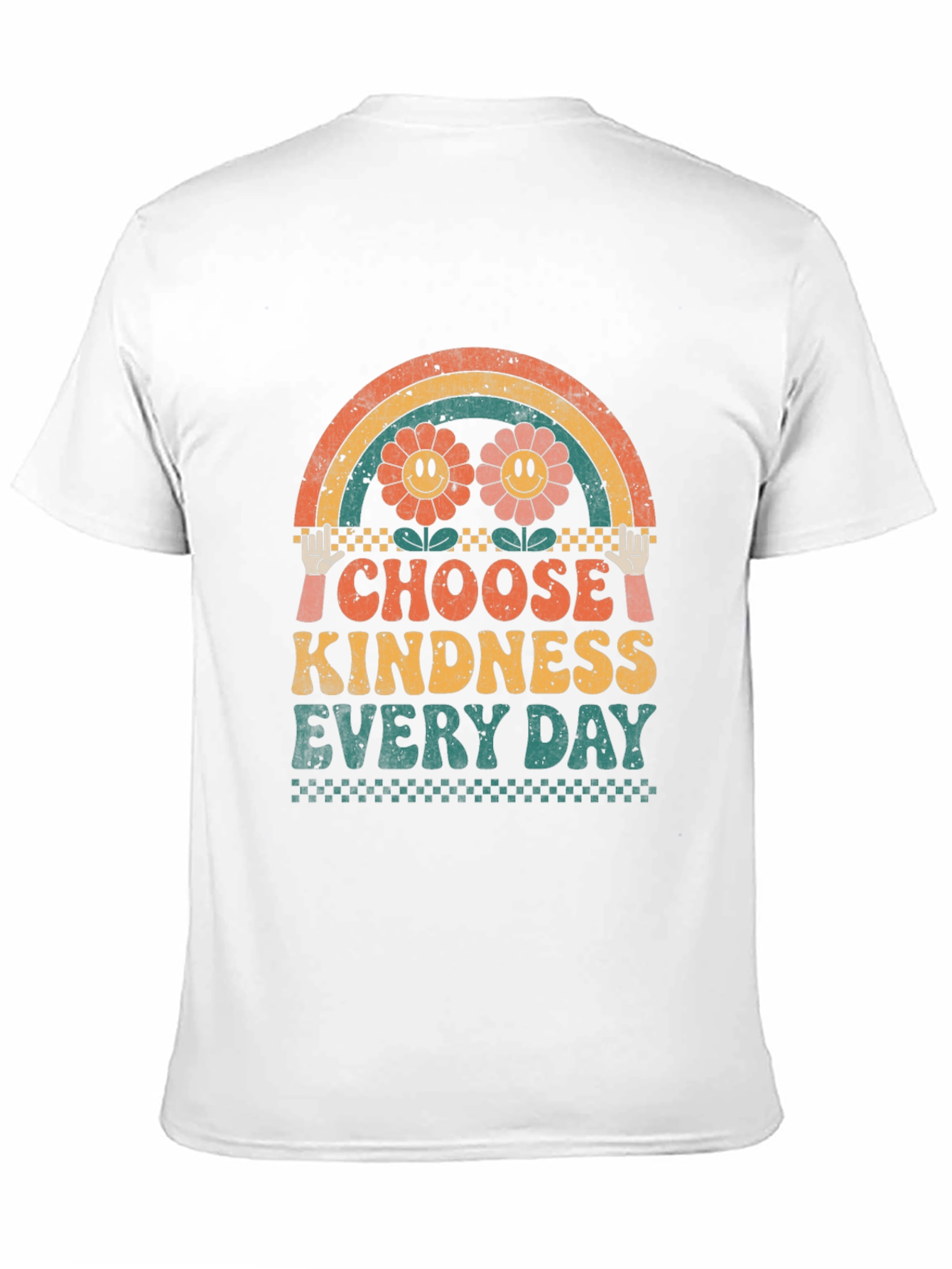 Black Choose Kindness T-Shirt Retro Graphic Tee view 11