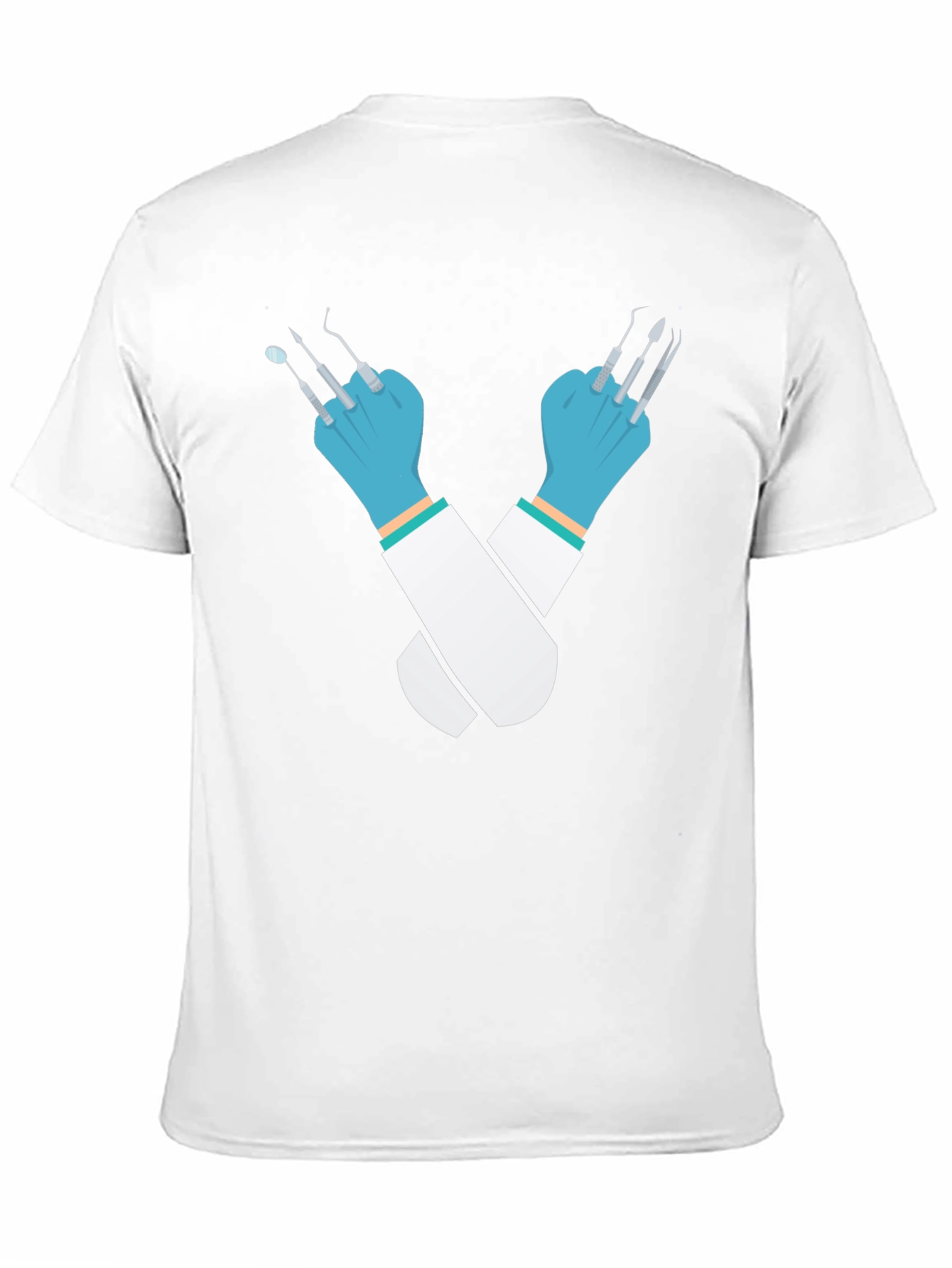 Black Dentist Tools Graphic Tee - Novelty T-Shirt view 11