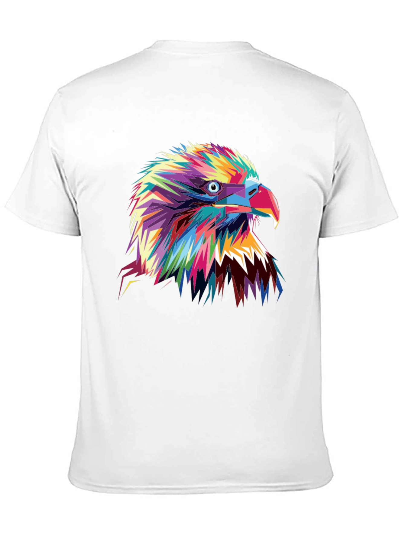 Black Bold Eagle Graphic Tee - Vibrant Colorful Bird T-Shirt view 11