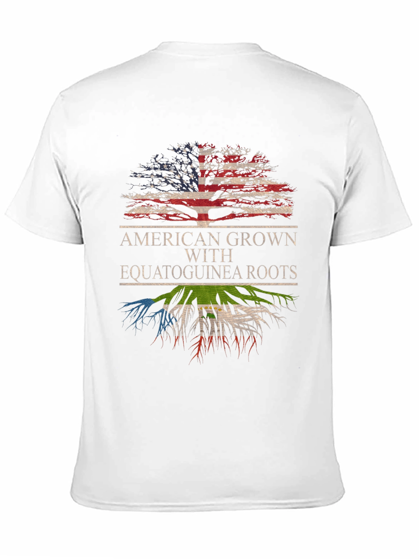 American Grown with Equatoguinea Roots T-Shirt - 11