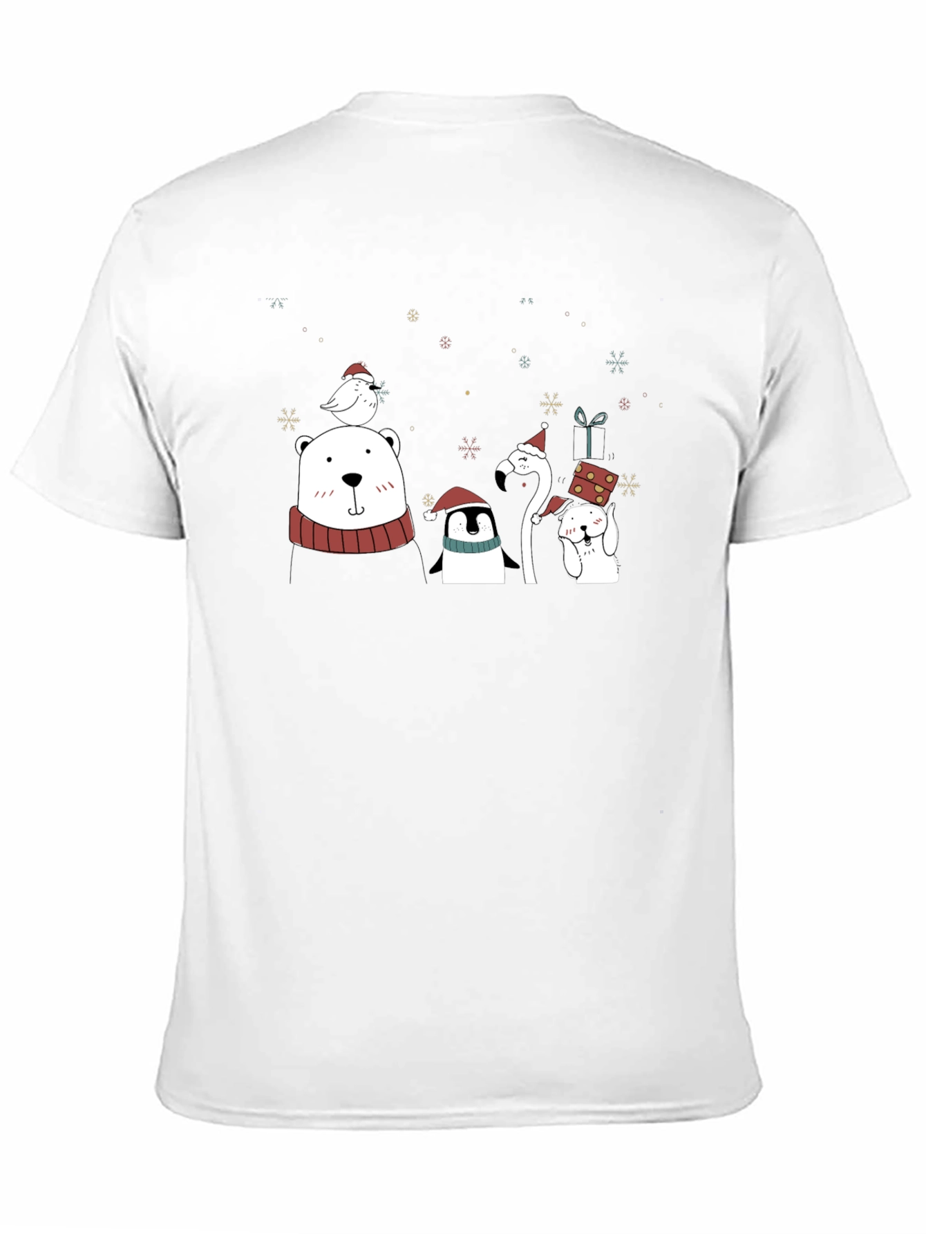 Festive Holiday Animals Graphic T-Shirt - 11