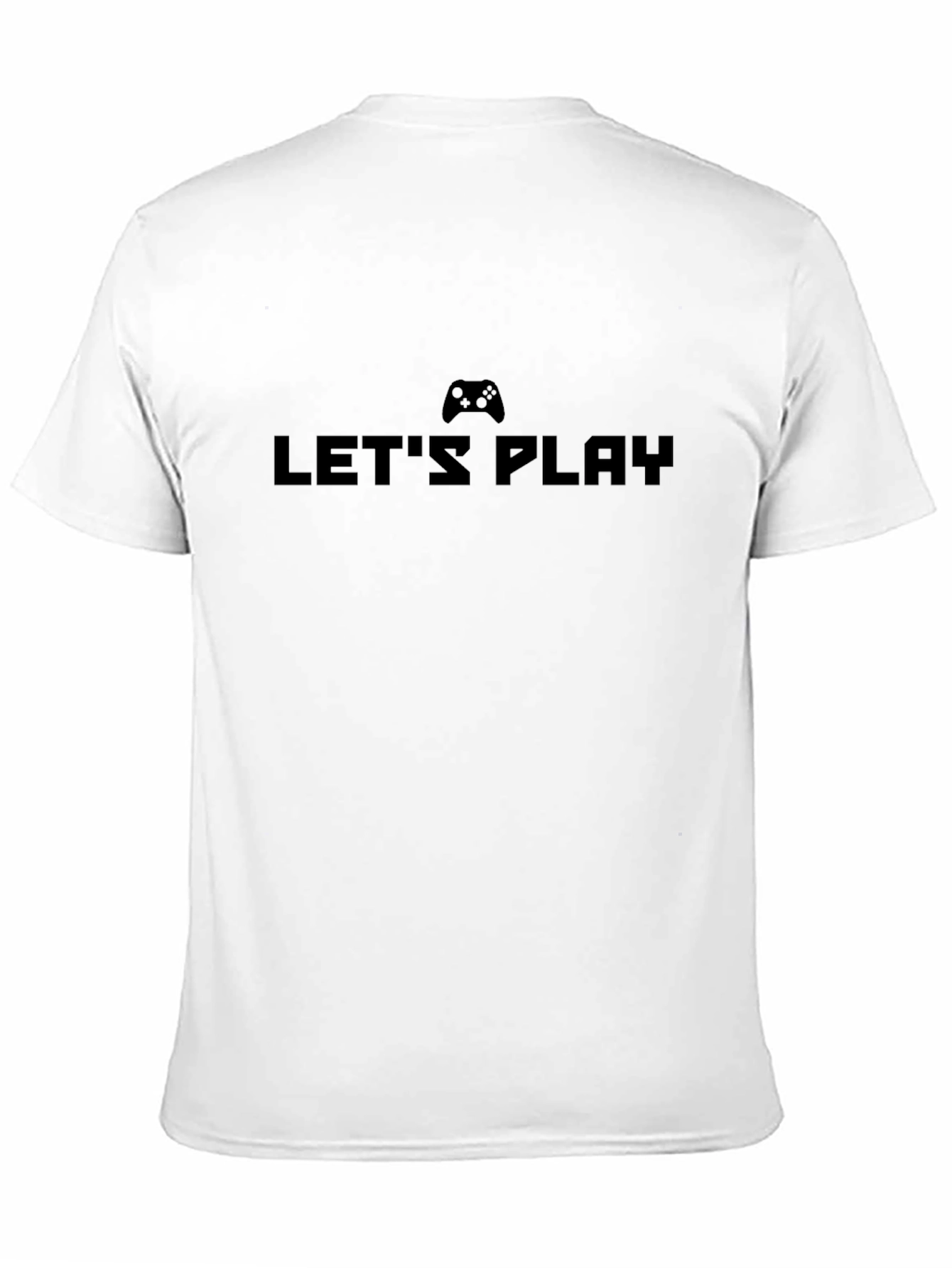 Black Let's Play Black T-Shirt - Gamer Edition view 11