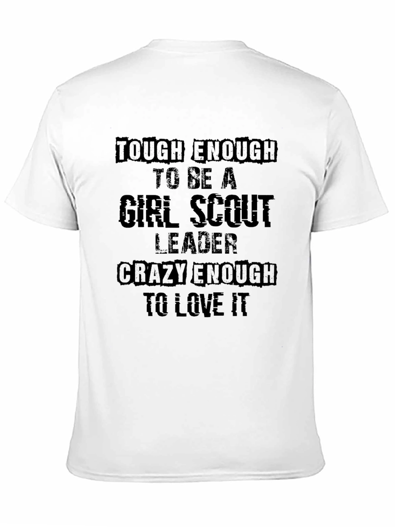 Black Tough Enough Girl Scout Leader Black T-Shirt view 11